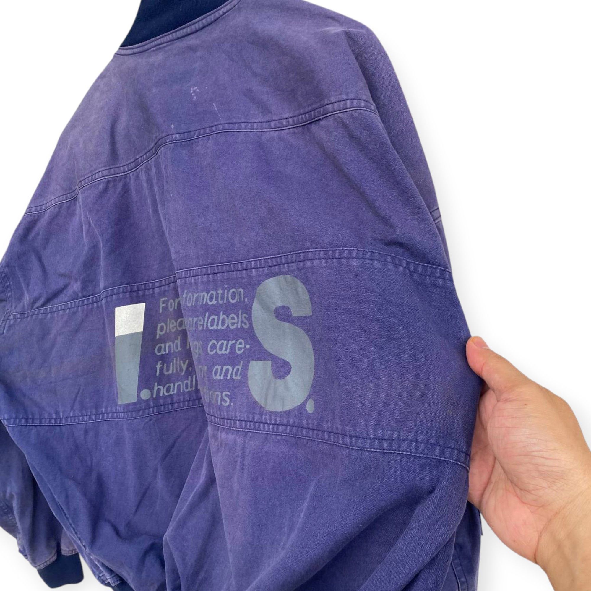 Issey Miyake WORN VINTAGE 80S ISSEY MIYAKE CARE INSTRUCTION FADED PURPLE Size US M / EU 48-50 / 2 - 18 Thumbnail