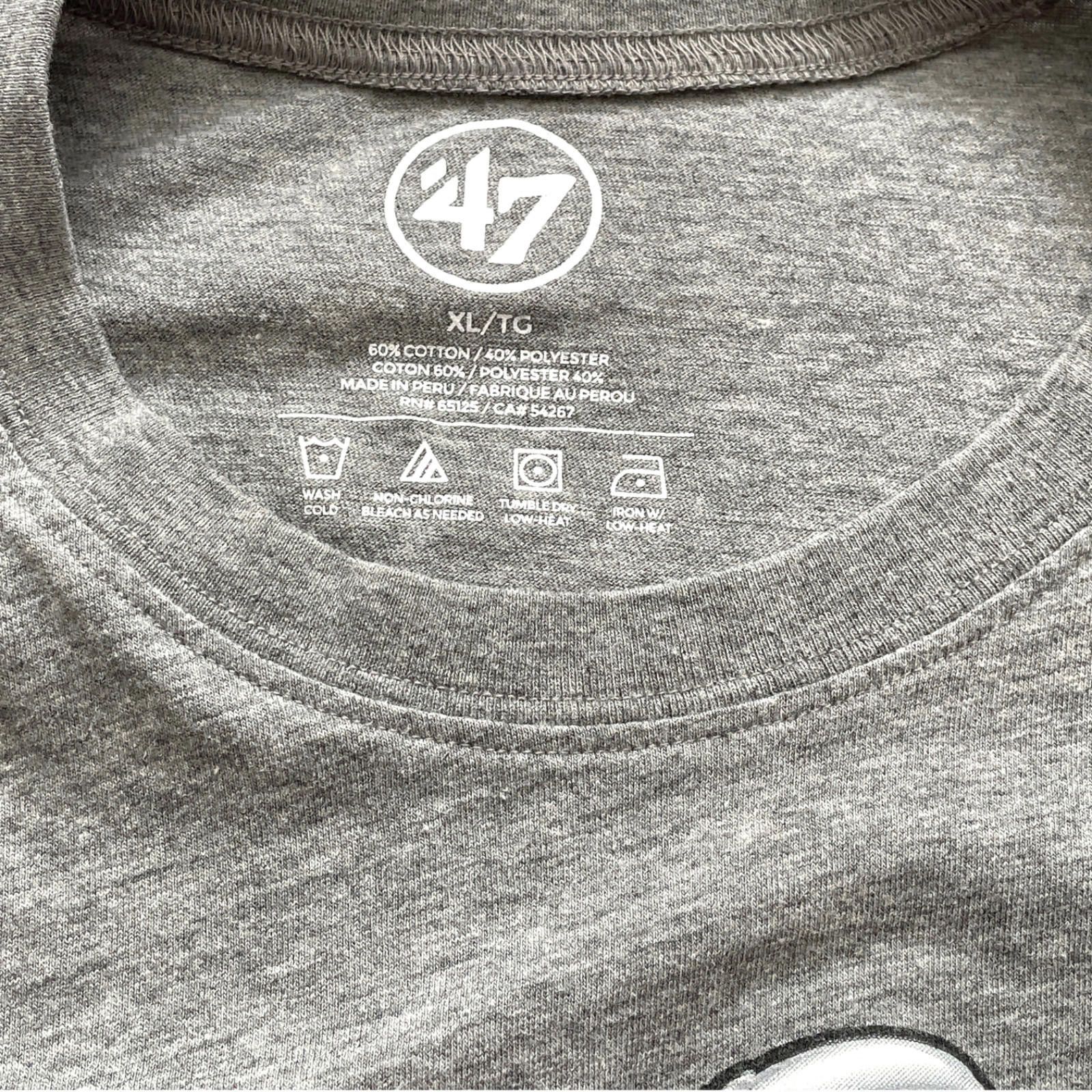 47 NFL Super Bowl LIII Men’s Gray Tee by '47 Patriots Rams XL Size US XL / EU 56 / 4 - 4 Thumbnail