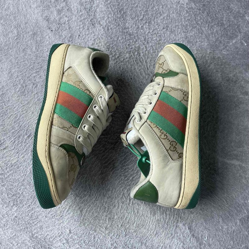 Gucci Gucci Screener Leather Sneakers in Green - Size US 8 / EU 41 - 8 Thumbnail
