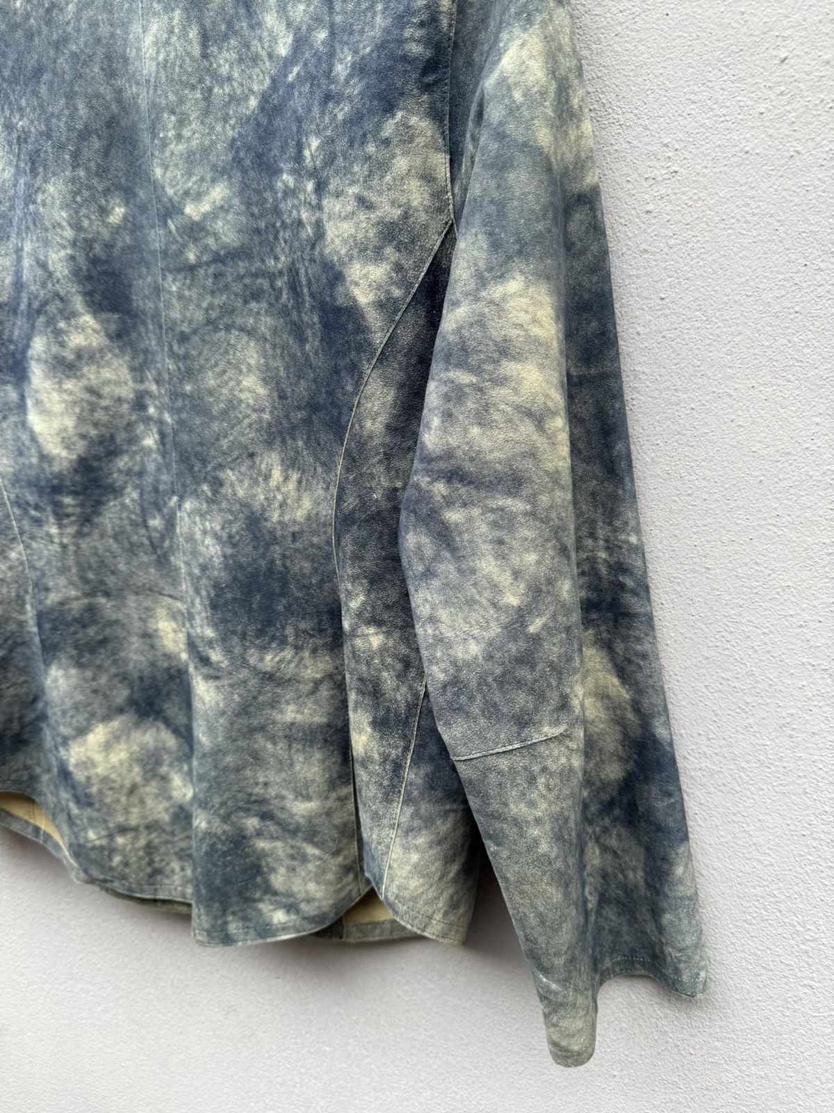 Japanese Brand 💥RARE💥 Corvo Bianco x Robrik Donna Lamb Skin Abstract Jacket Size S / US 4 / IT 40 - 16 Thumbnail