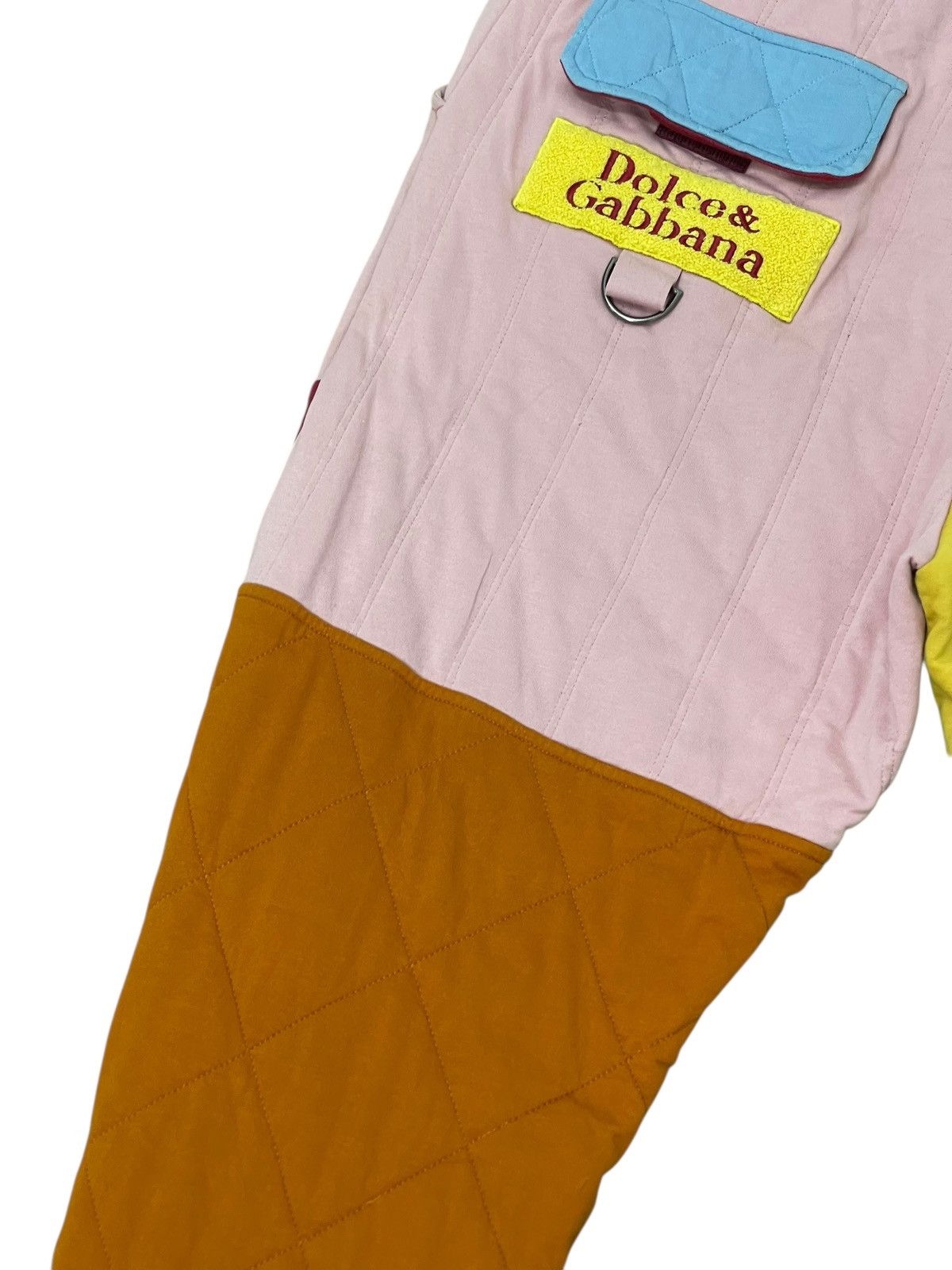 Dolce & Gabbana D&G Dolce & Gabbana Multicolour Quilted Sweatpant 2🟦7 Size US 33 - 10 Thumbnail