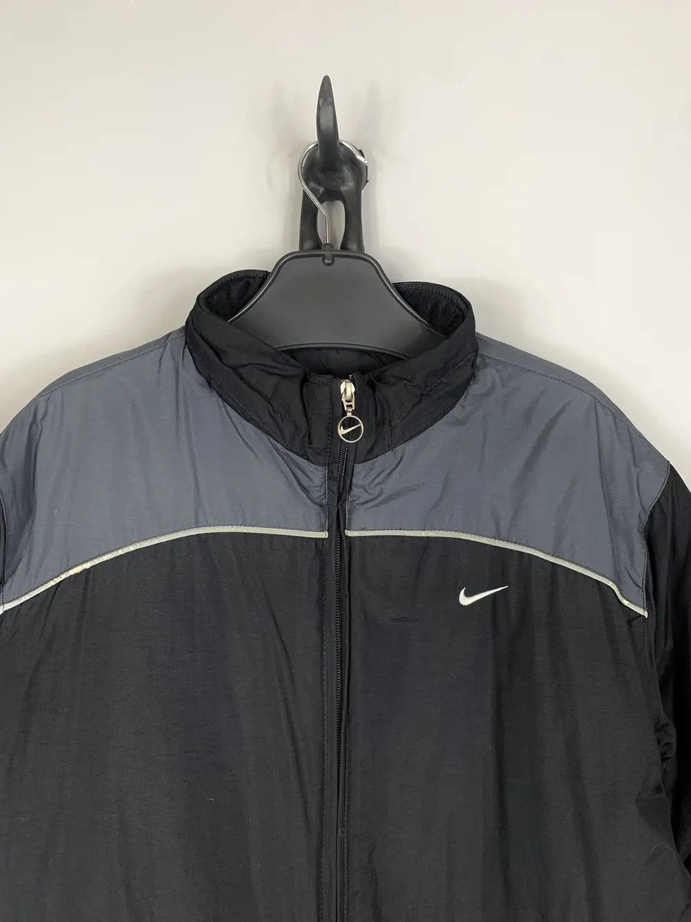 Nike × Vintage NIKE Y2K VINTAGE WINTER PUFFER SWOOSH NYLON JACKET BIGLOGO Size US S / EU 44-46 / 1 - 3 Thumbnail