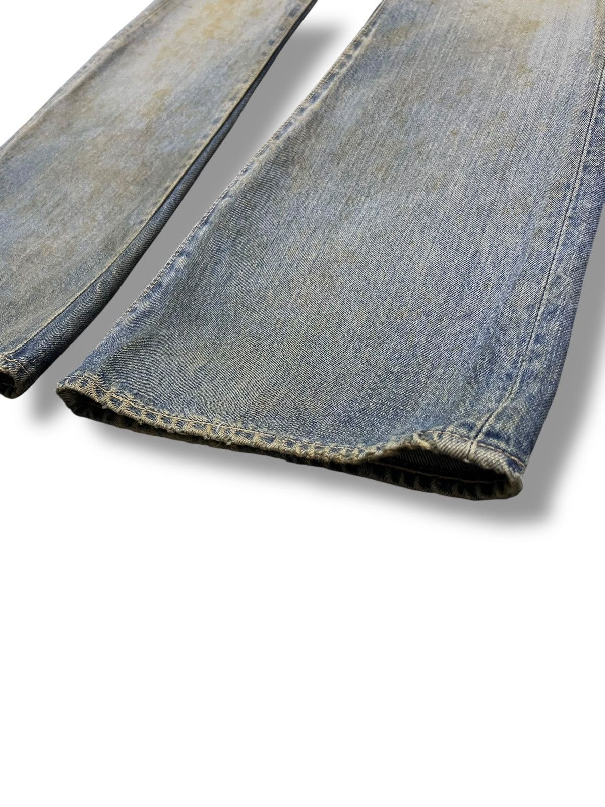 Japanese Brand Flared Vintage 80s Bobson Japan - Faded Mud Wash, Distressed Size US 29 - 7 Thumbnail