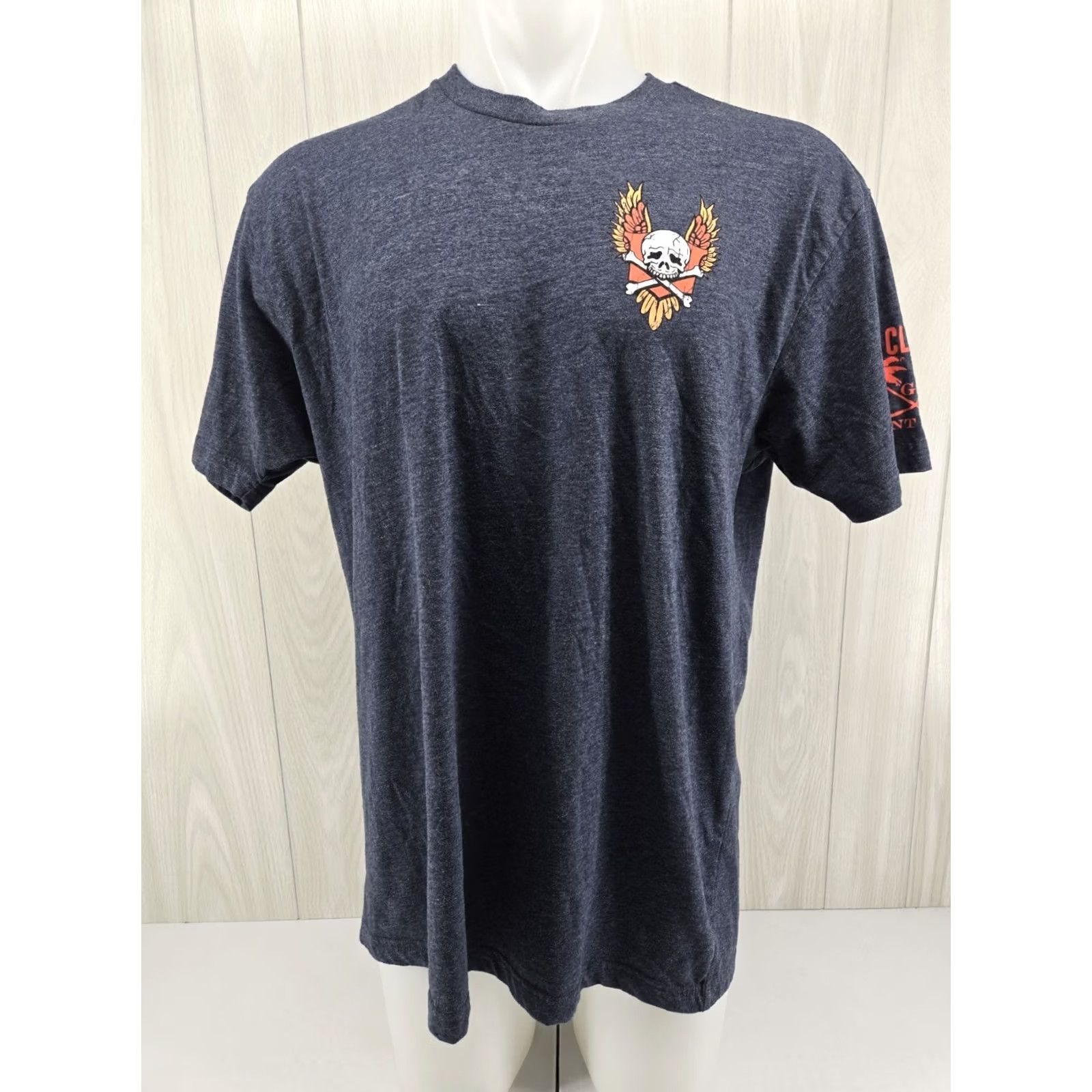 Vintage Grunt Style Club T Shirt 2XL Patriot Eagle Blue Short Sleeve Mens Shirt Crew Neck Graphic Print Army Patriotic Size US XXL / EU 58 / 5 - 2 Thumbnail