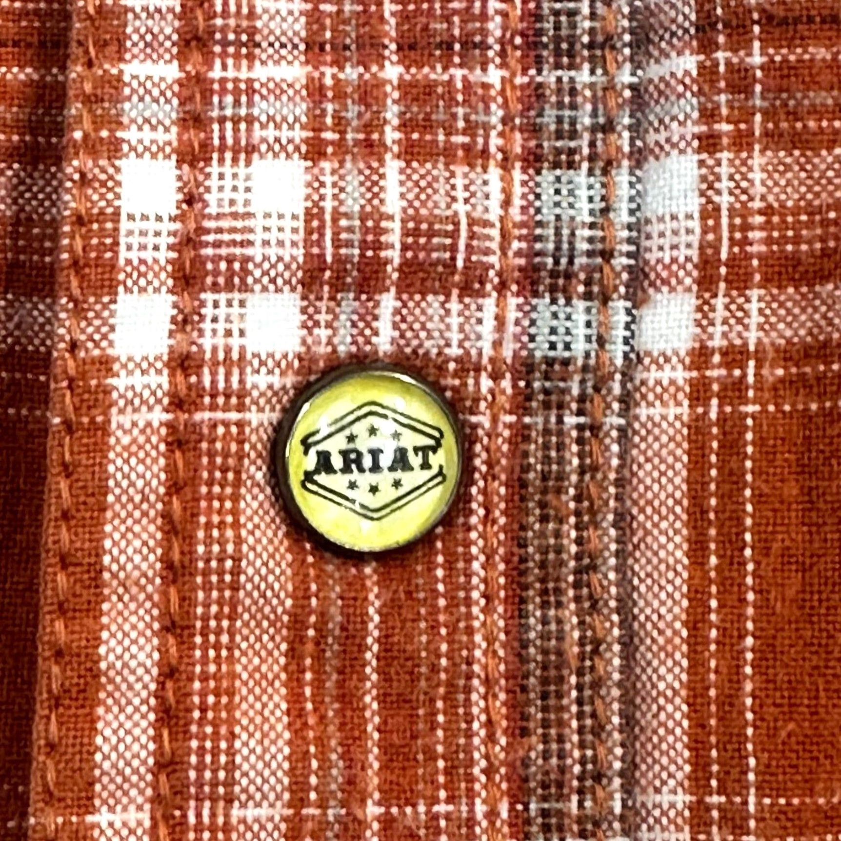 Ariat Ariat Mens XL Western Plaid Button Up Cowboy Rodeo Long Sleeve Pearl Snap Ranch Rodeo Size US XL / EU 56 / 4 - 4 Thumbnail
