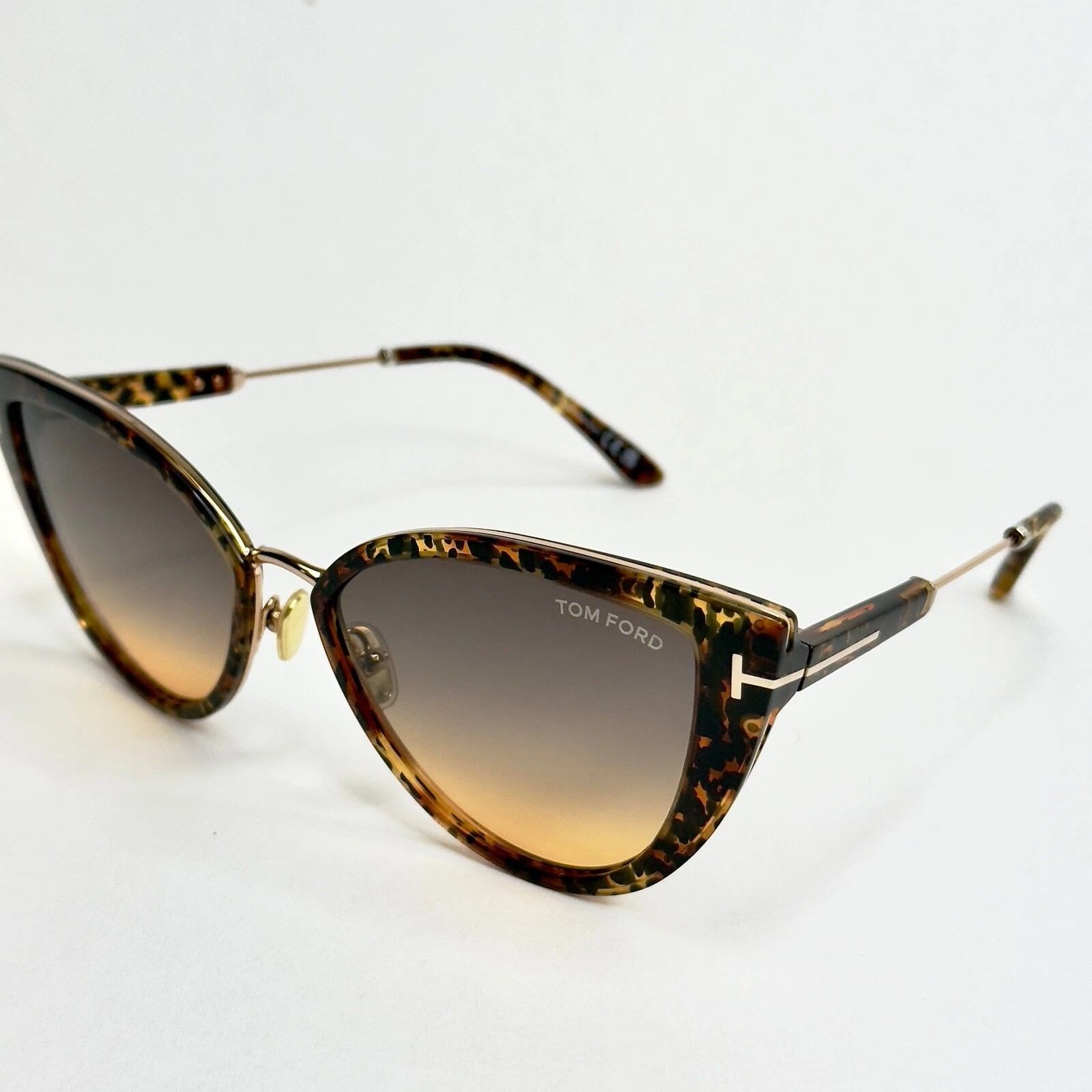 Tom Ford TOM FORD ANJELICA 02 TF0868 52B Gold Brown Sunglasses 868 Size ONE SIZE - 6 Thumbnail