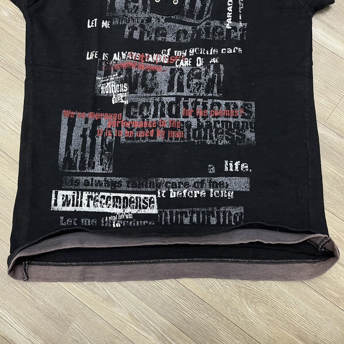 If Six Was Nine × KMRii × Le Grande Bleu (L.G.B.) Crazy Y2K Collins Poem Gothic Lolita Punks LGB Style Tee Size US M / EU 48-50 / 2 - 10 Thumbnail