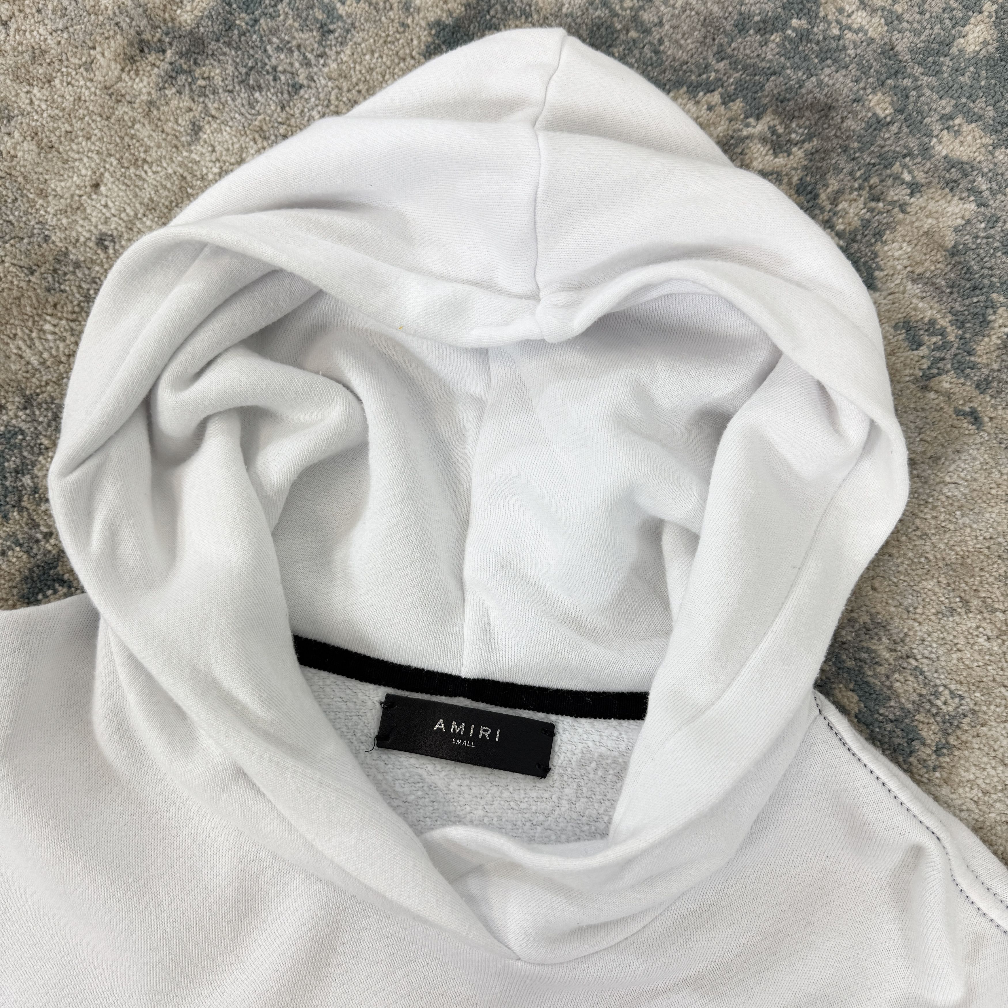 Amiri Amiri Lovers Embroidered Pullover Hoodie In White RRP £550 Size US M / EU 48-50 / 2 - 8 Thumbnail