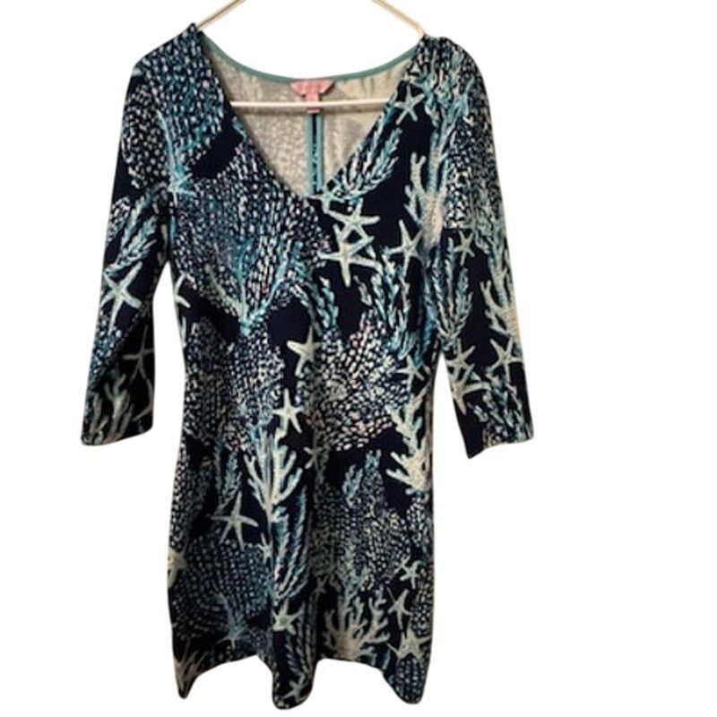 Lilly Pulitzer Lilly Pulitzer Clarke French Terry Mini Dress in Good Reef S Size S / US 4 / IT 40 - 2 Thumbnail