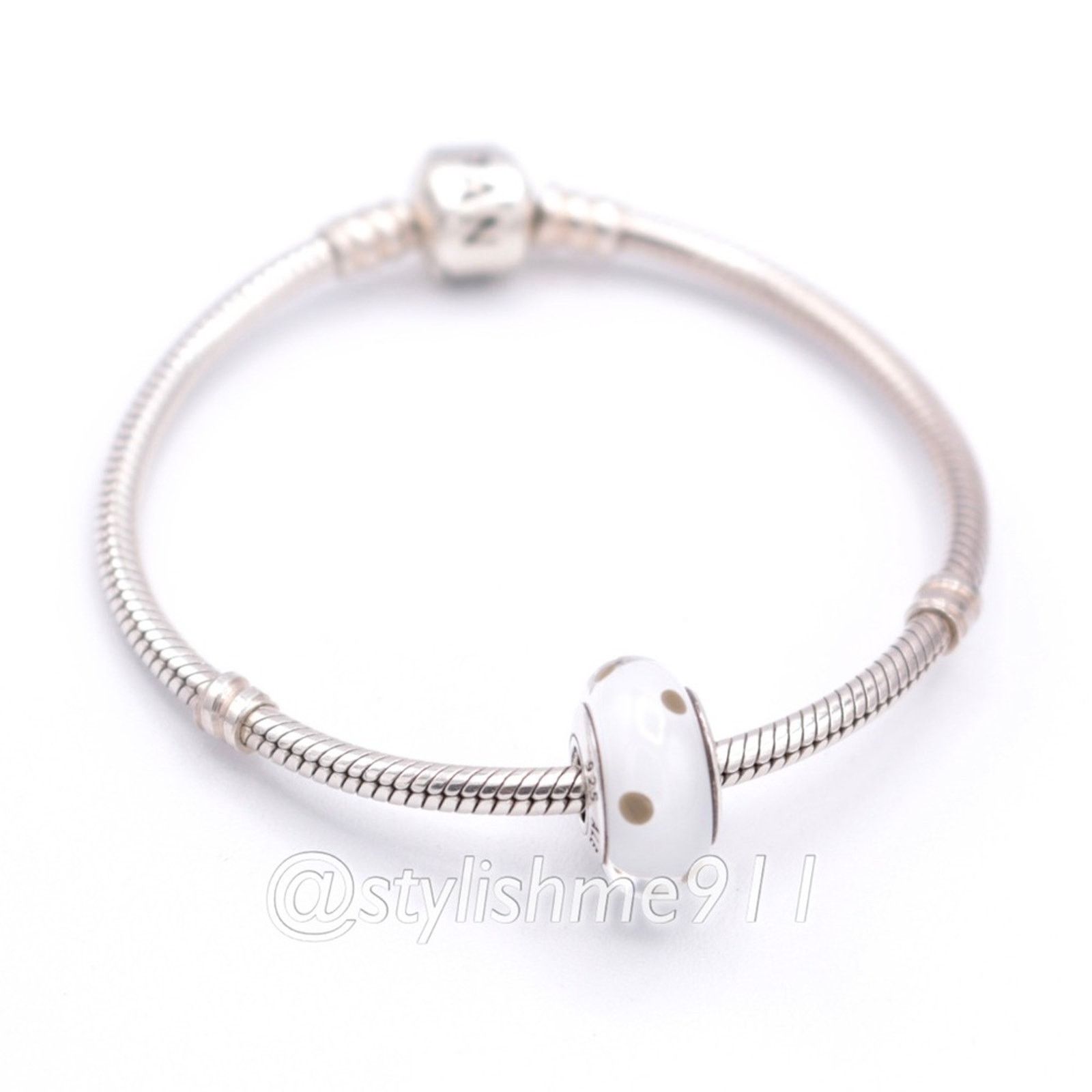 pandora Authentic Pandora White and Black Polka Dots Charm Size ONE SIZE - 5 Thumbnail