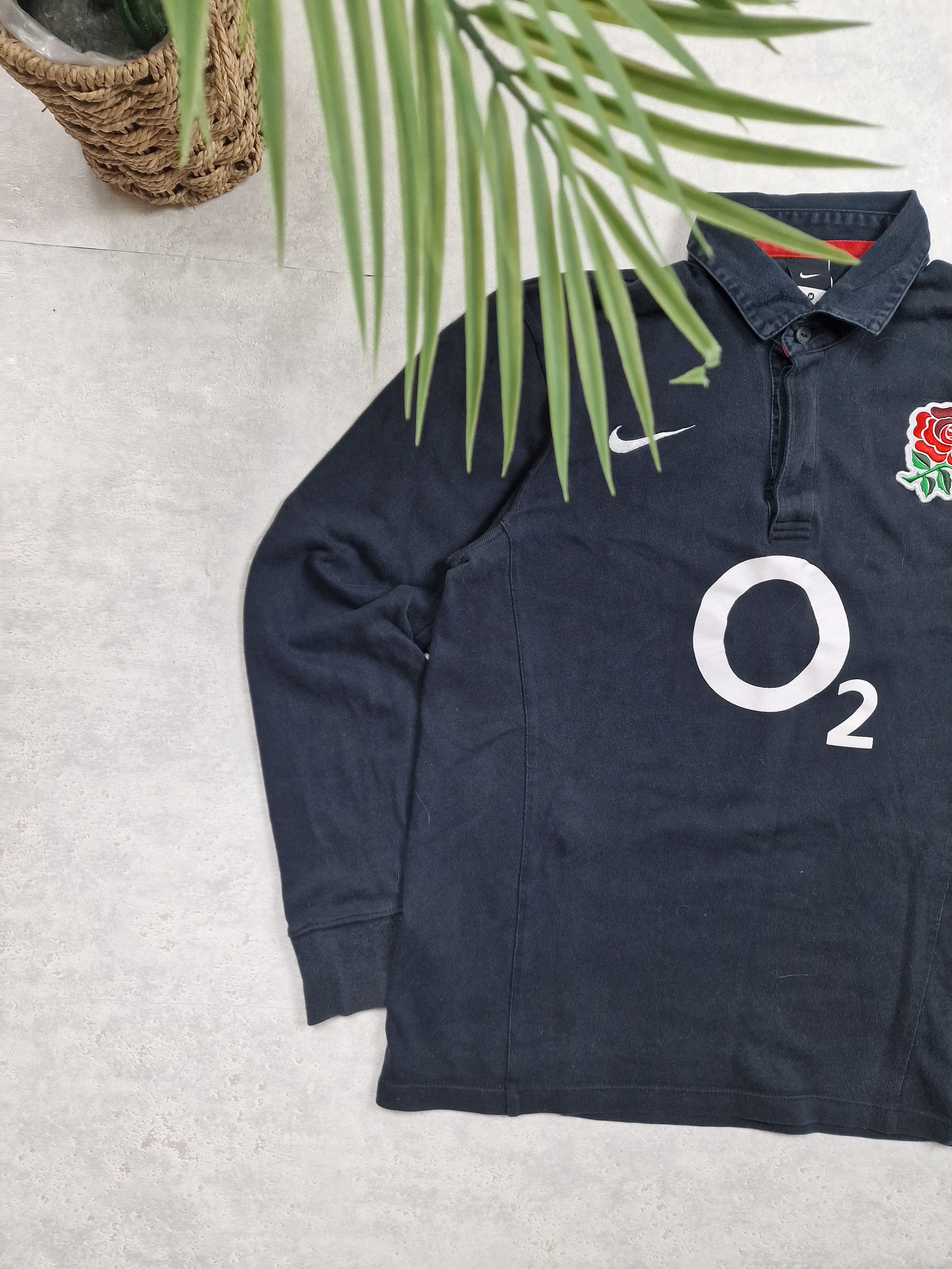 Nike × Vintage 90s Nike England Vintage Y2K Soccer Retro Longsleeve Polo Size US M / EU 48-50 / 2 - 2 Thumbnail