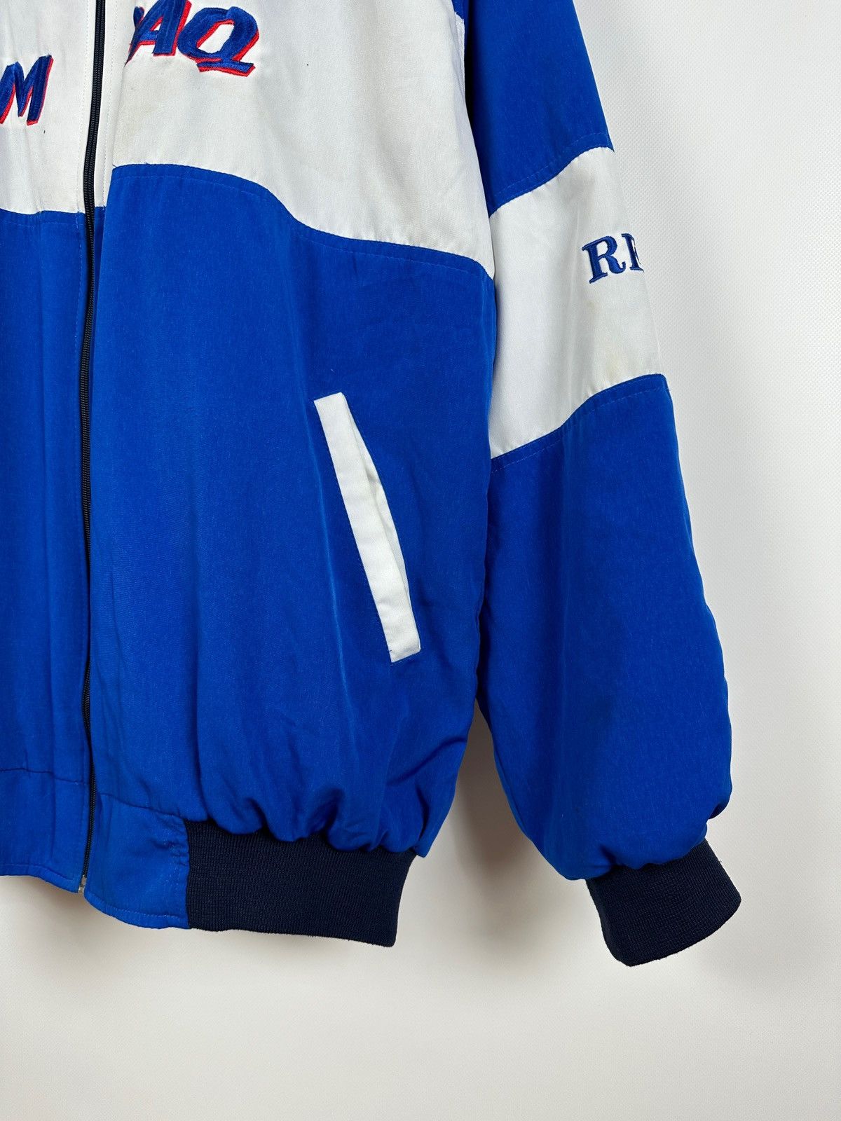BMW Vintage BMW F1 Williams Ralf Schumacher Racing Bomber Jacket Size US XXL / EU 58 / 5 - 14 Thumbnail