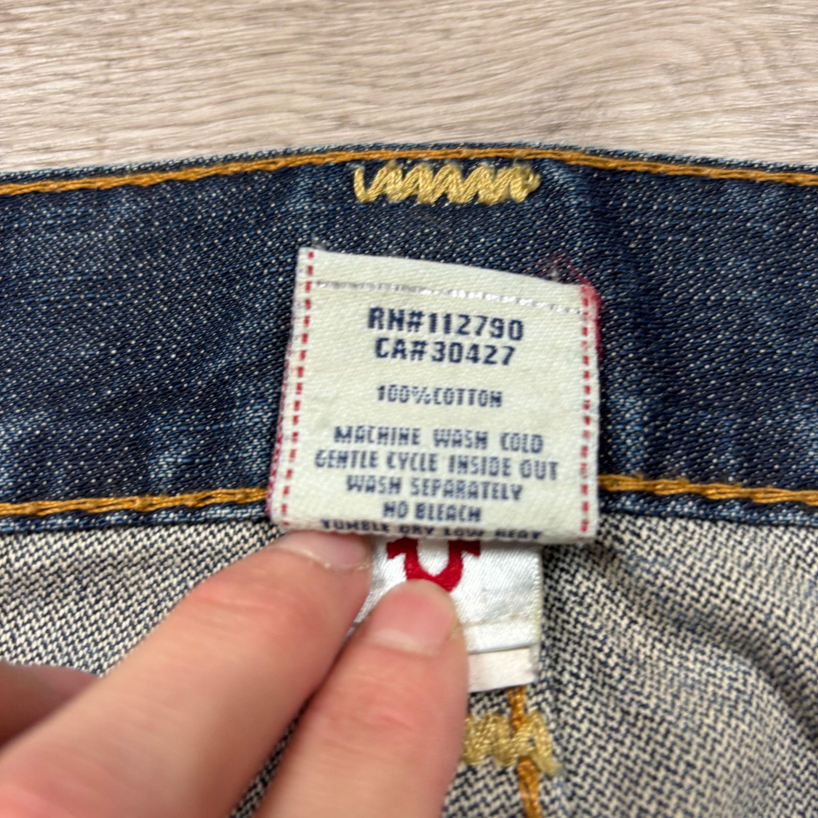 True Religion True Religion Ricky Big T Straight Leg Jeans Mens 40x35 READ Size US 40 / EU 56 - 10 Thumbnail