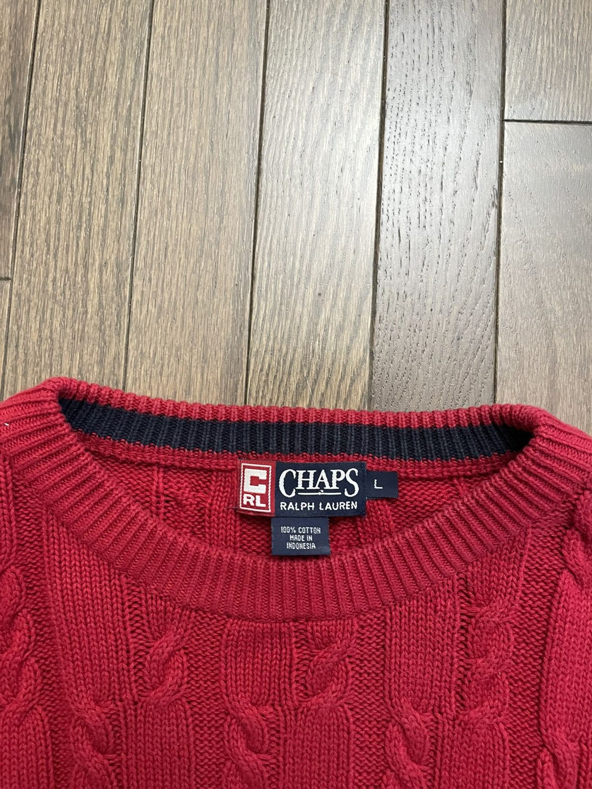 Polo Ralph Lauren Vintage 90s Chaps Ralph Lauren Cable Sweater Y2K Our Legacy Size US L / EU 52-54 / 3 - 3 Thumbnail
