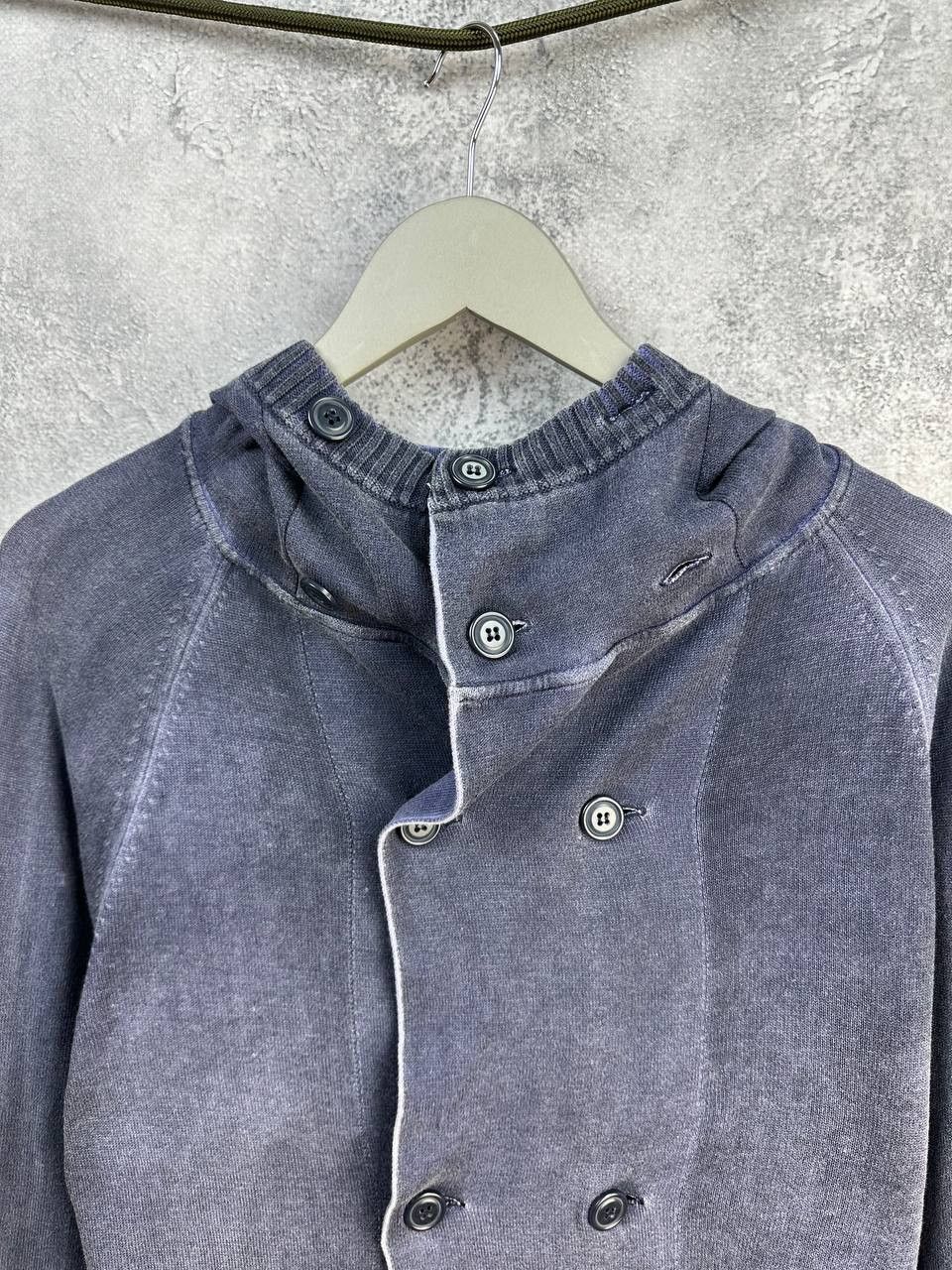 Diesel Diesel Avant-Garde Double Breasted Jacket Hoodie Washed Blue Size US M / EU 48-50 / 2 - 4 Thumbnail