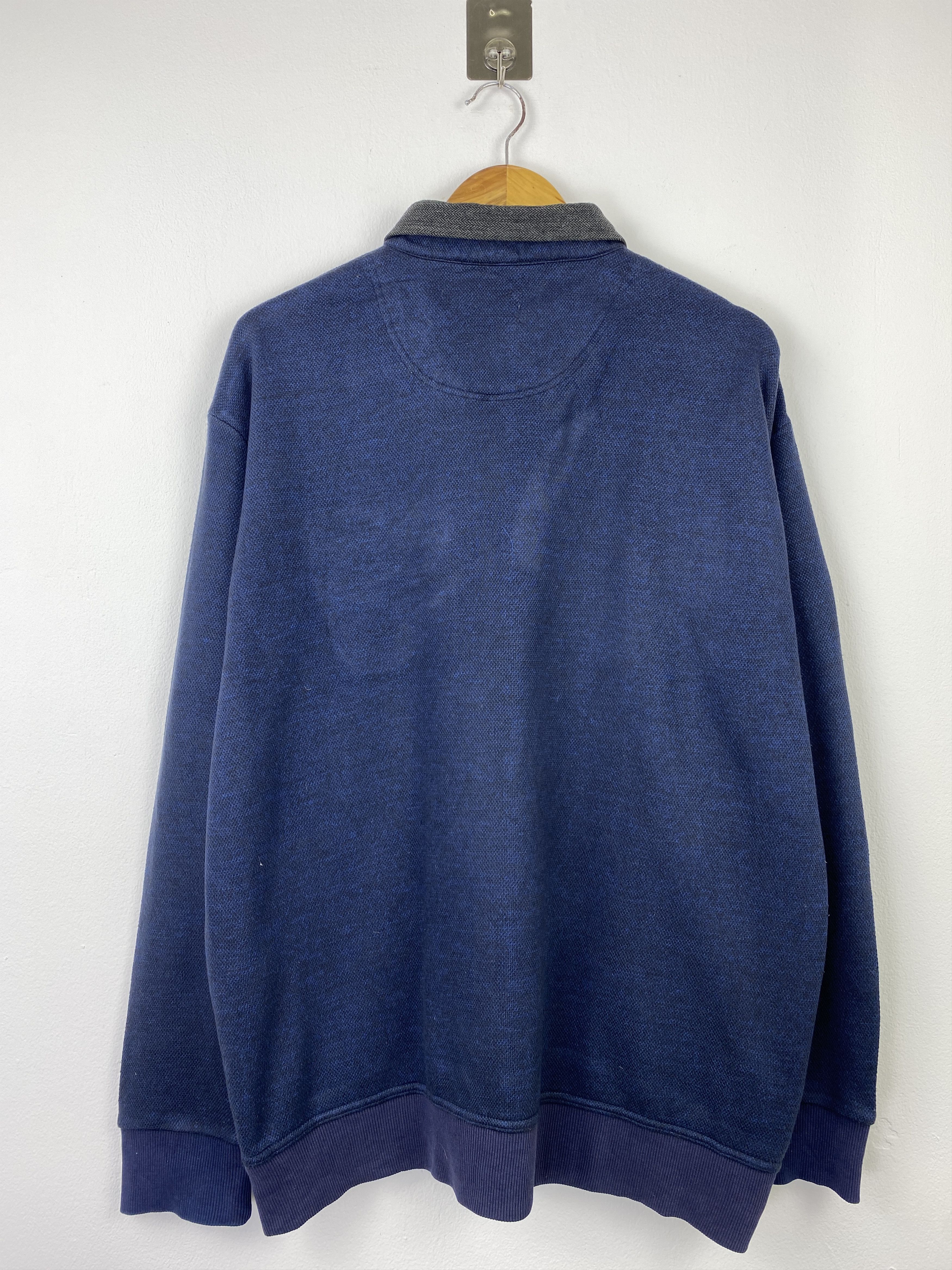 Kansai Yamamoto Vintage Kansai Yamamoto Homme Blue Polo Sweatshirt BP0050 Size US XL / EU 56 / 4 - 3 Thumbnail