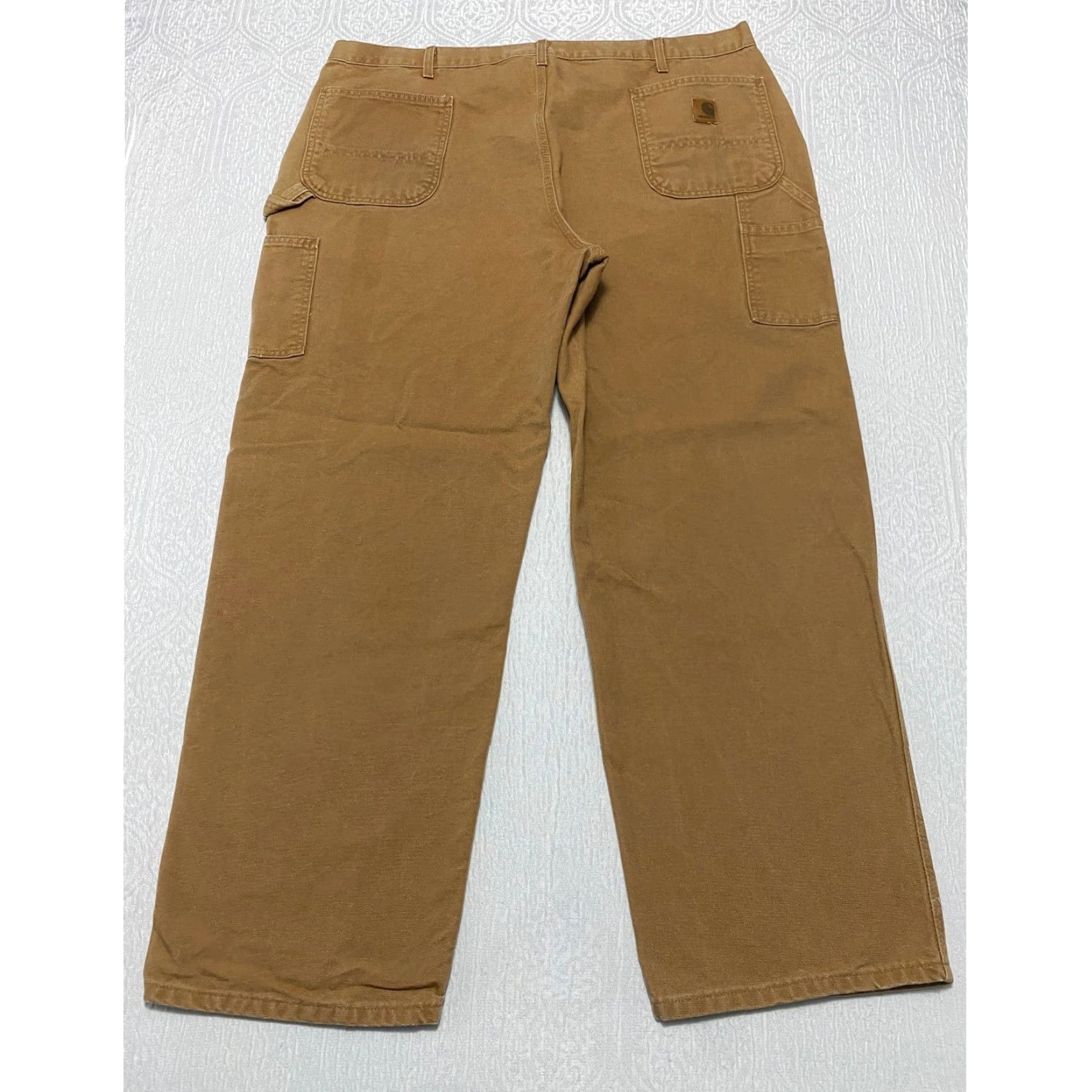 Carhartt Carhartt Pants Carpenter Work Men's 44×32 Brown Duck Canvas 5-Pocket Cargo Pocket Relaxed Straight Engineers Workwear Mens Size US 44 / EU 60 - 2 Thumbnail