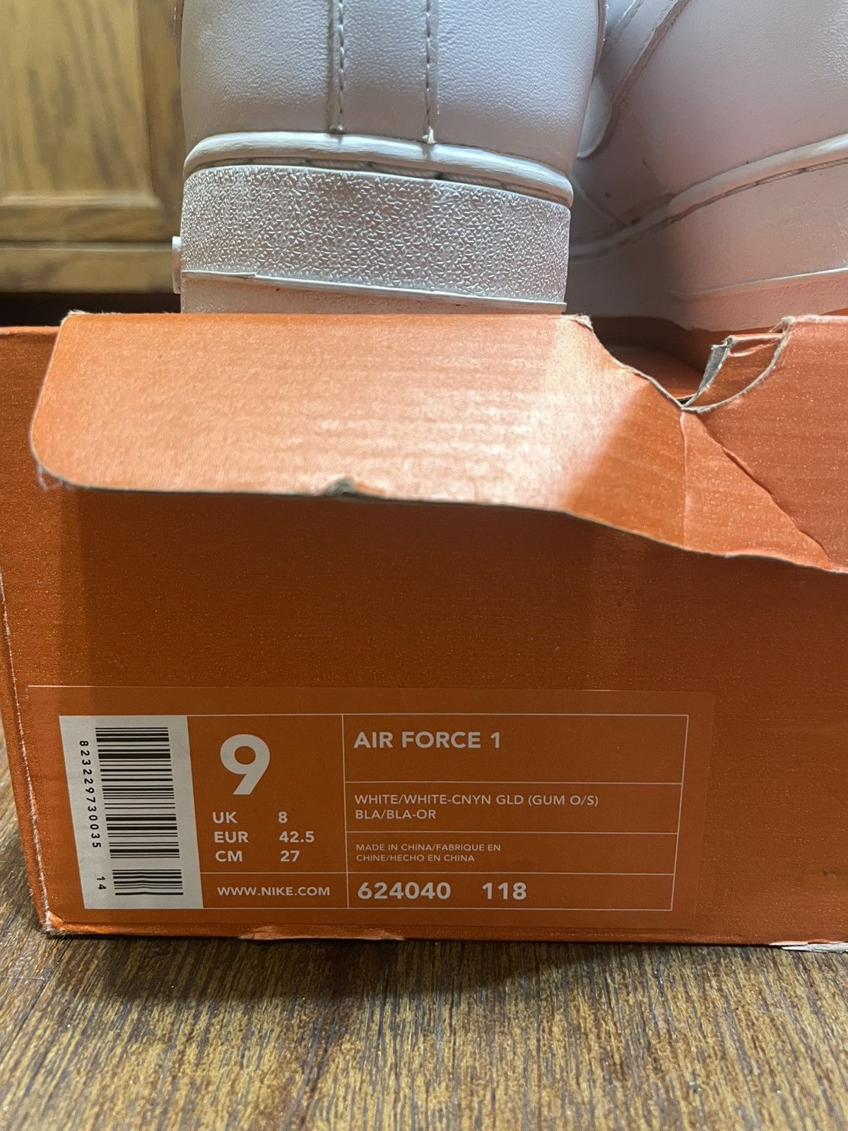 Nike × Vintage Nike Air Force 1 Canyon Gold 2002 Size US 9 / EU 42 - 7 Thumbnail