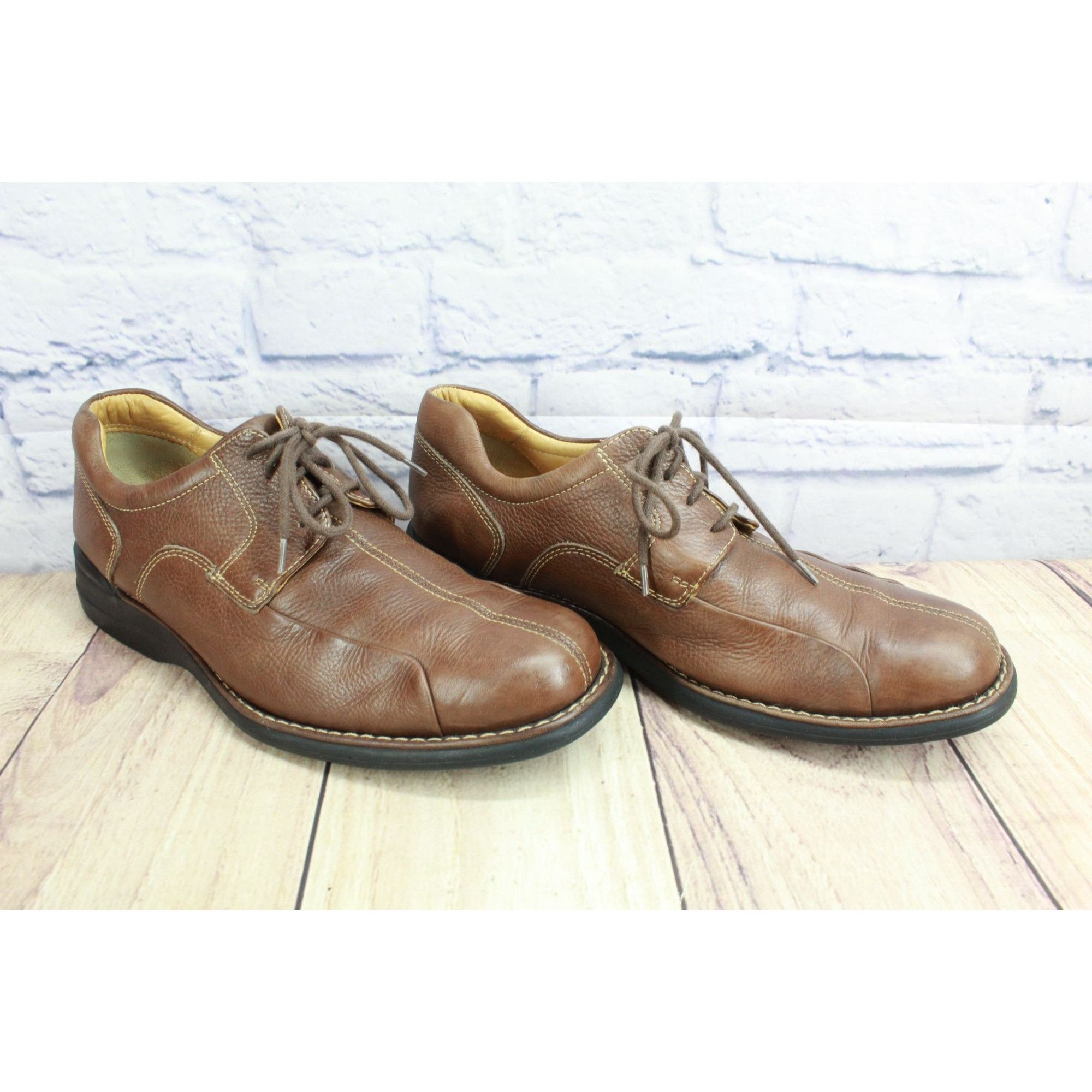 Johnston & Murphy Johnston Murphy Brown Leather Oxford Shoes Men's Size 9 M Size US 9 / EU 42 - 3 Thumbnail