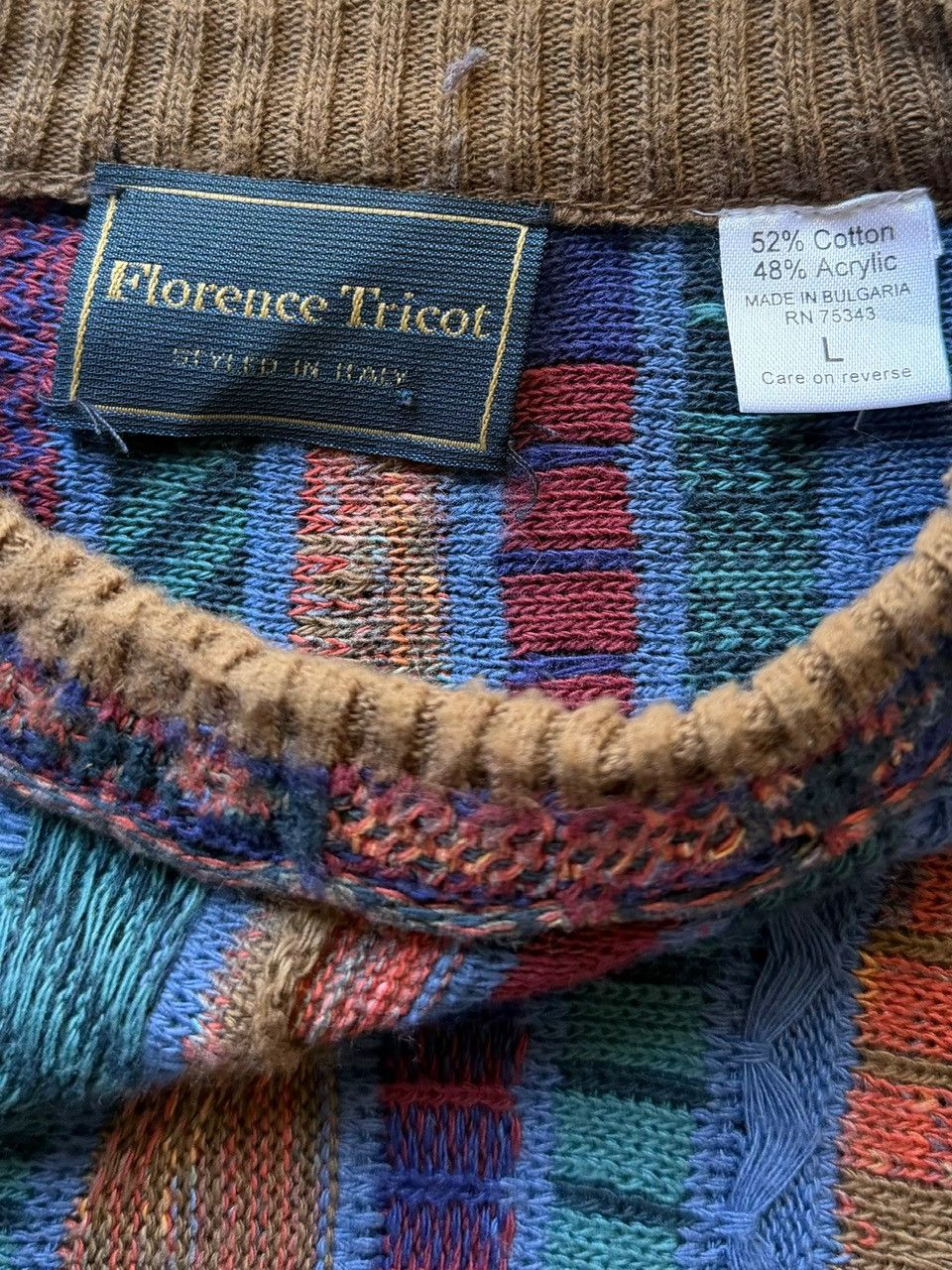 Florence Tricot Vintage Florence Tricot Coogi Style 3D Knit Size L Size US L / EU 52-54 / 3 - 2 Thumbnail