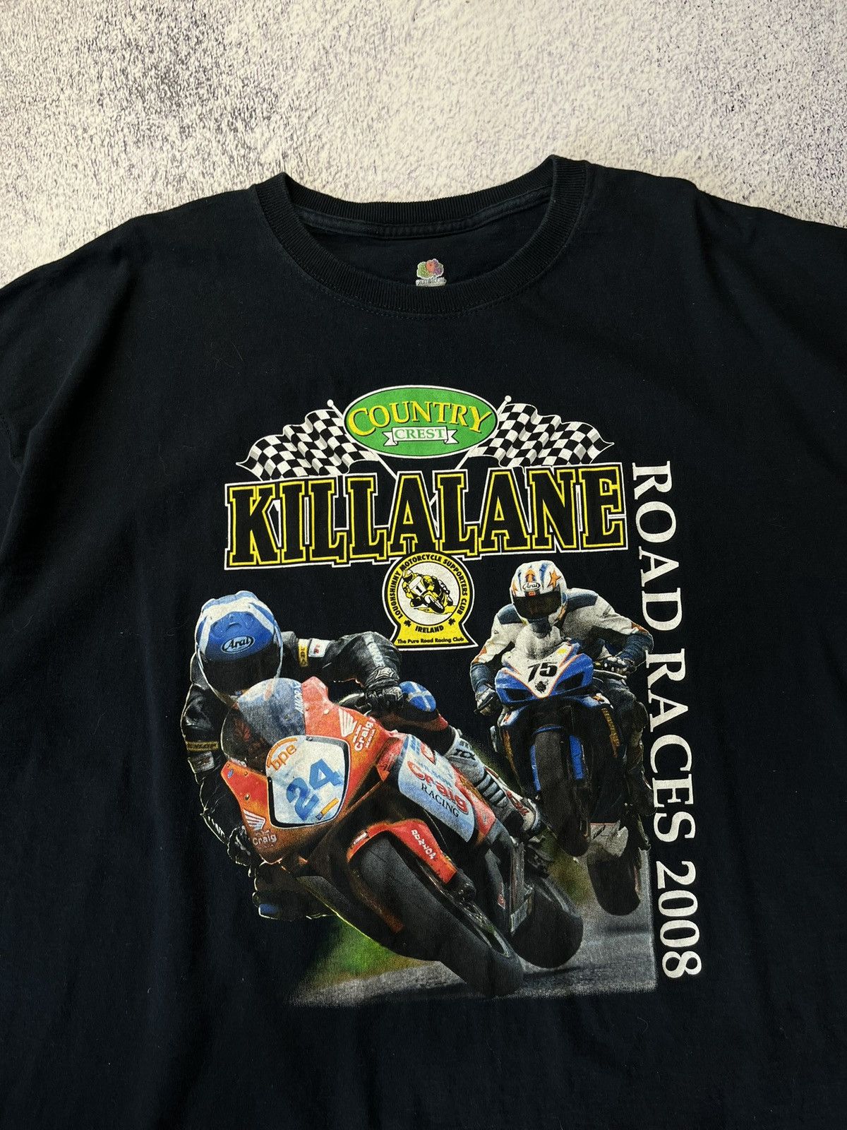 Other Vintage Moto Racing T Shirt Killalane Road Races 2008 Size US XXL / EU 58 / 5 - 5 Thumbnail
