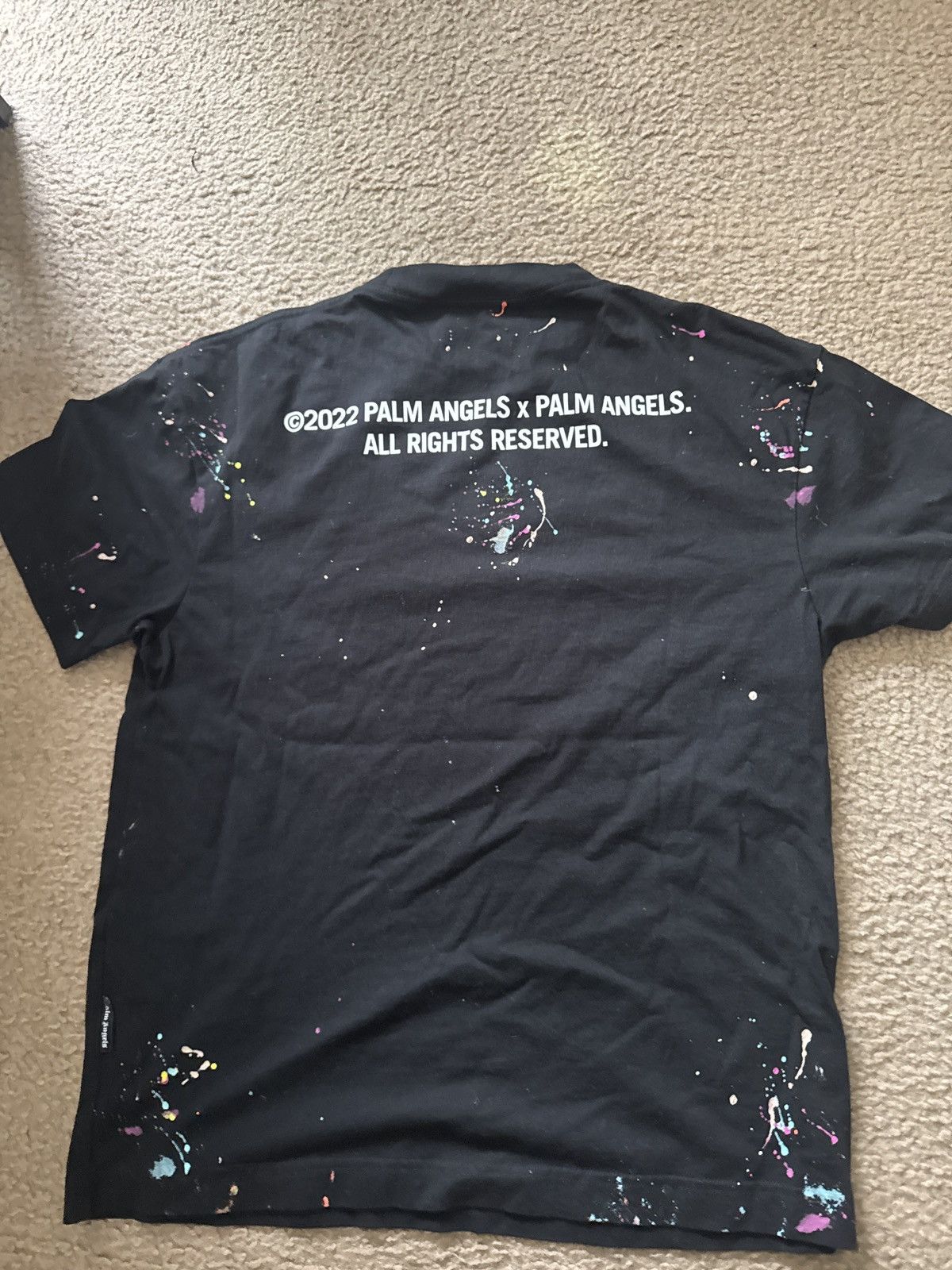 Palm Angels Palm Angels Paint Splatter Logo-Print Size US S / EU 44-46 / 1 - 2 Thumbnail