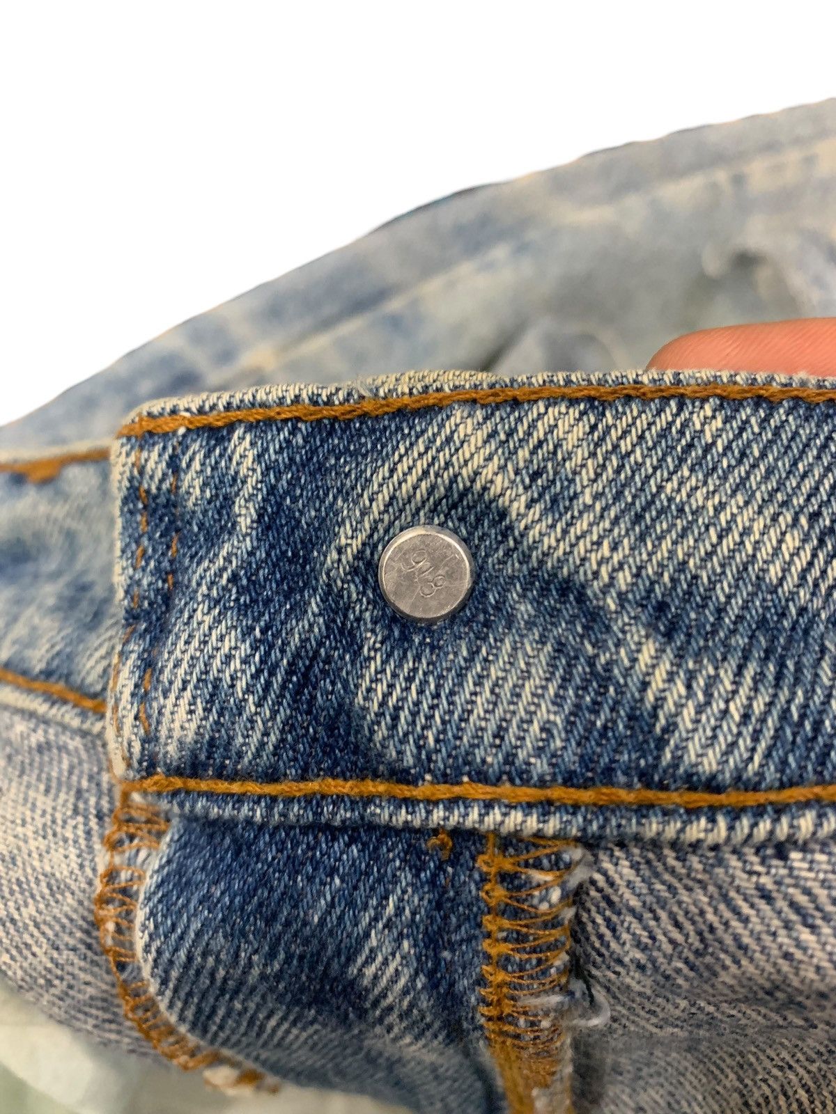 Levi's Vintage Levis USA Distressed Mudwash Denim Pants (AC8) Size US 35 - 13 Thumbnail
