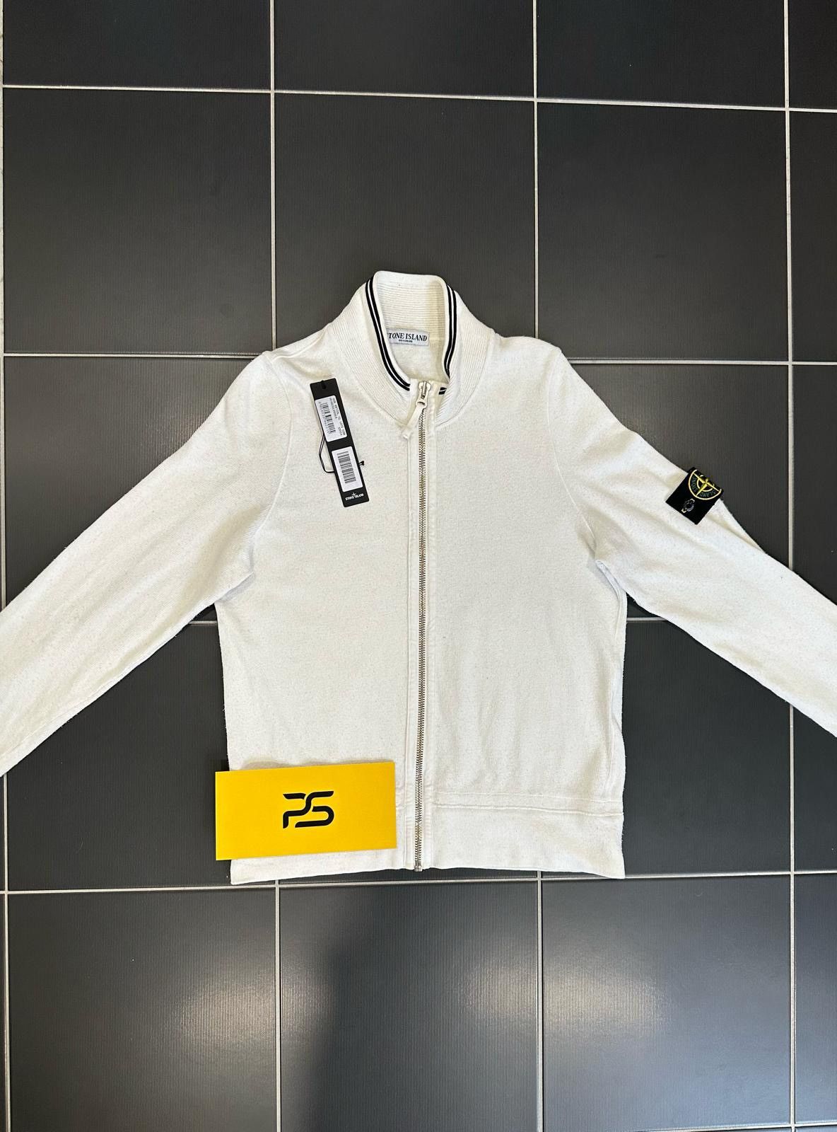 image of Stone Island Cardigan White, Men's (Size Large)
