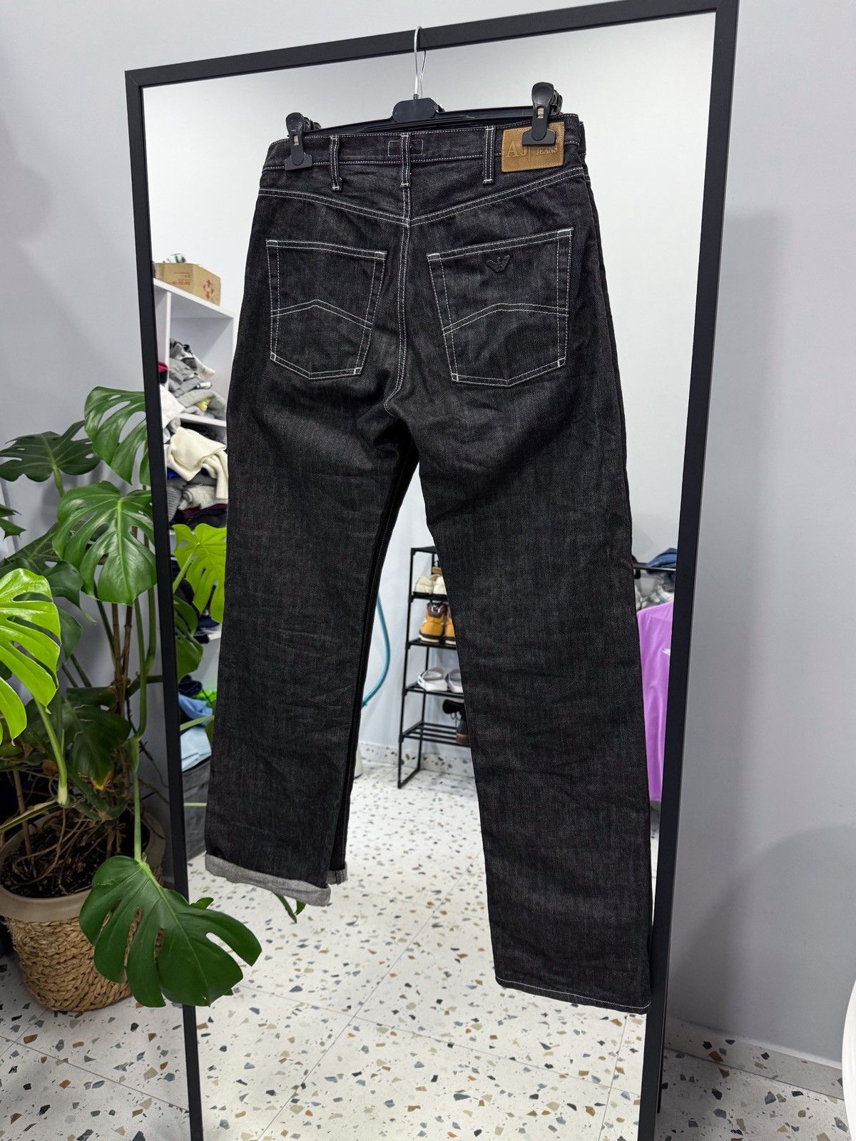 Armani Armani Jeans metal eagle logo pants size 32 Size US 32 / EU 48 - 1 Thumbnail