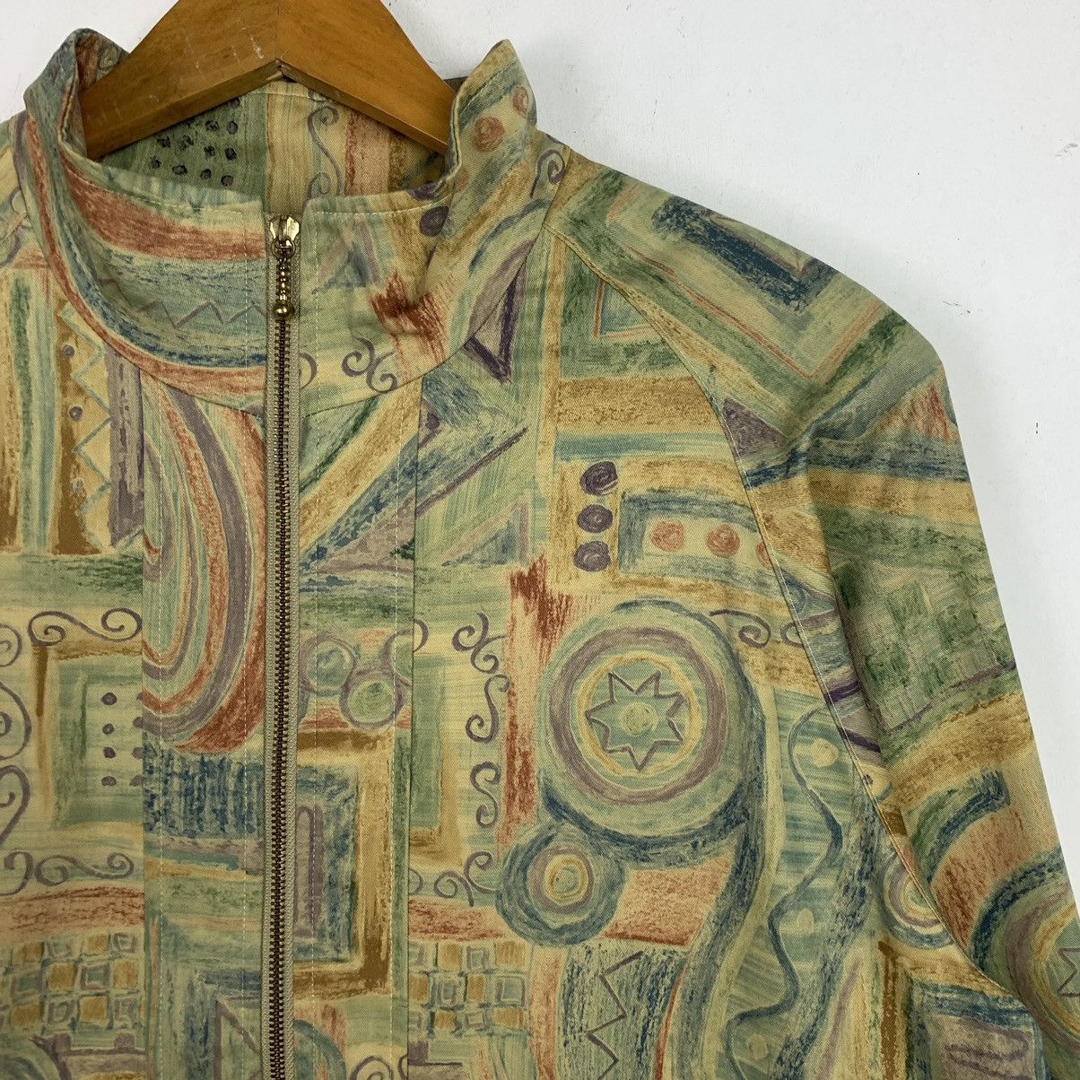 Japanese Brand × Vintage Vintage Japanese Brand Abstract Pattern Light Jacket Size US L / EU 52-54 / 3 - 5 Thumbnail