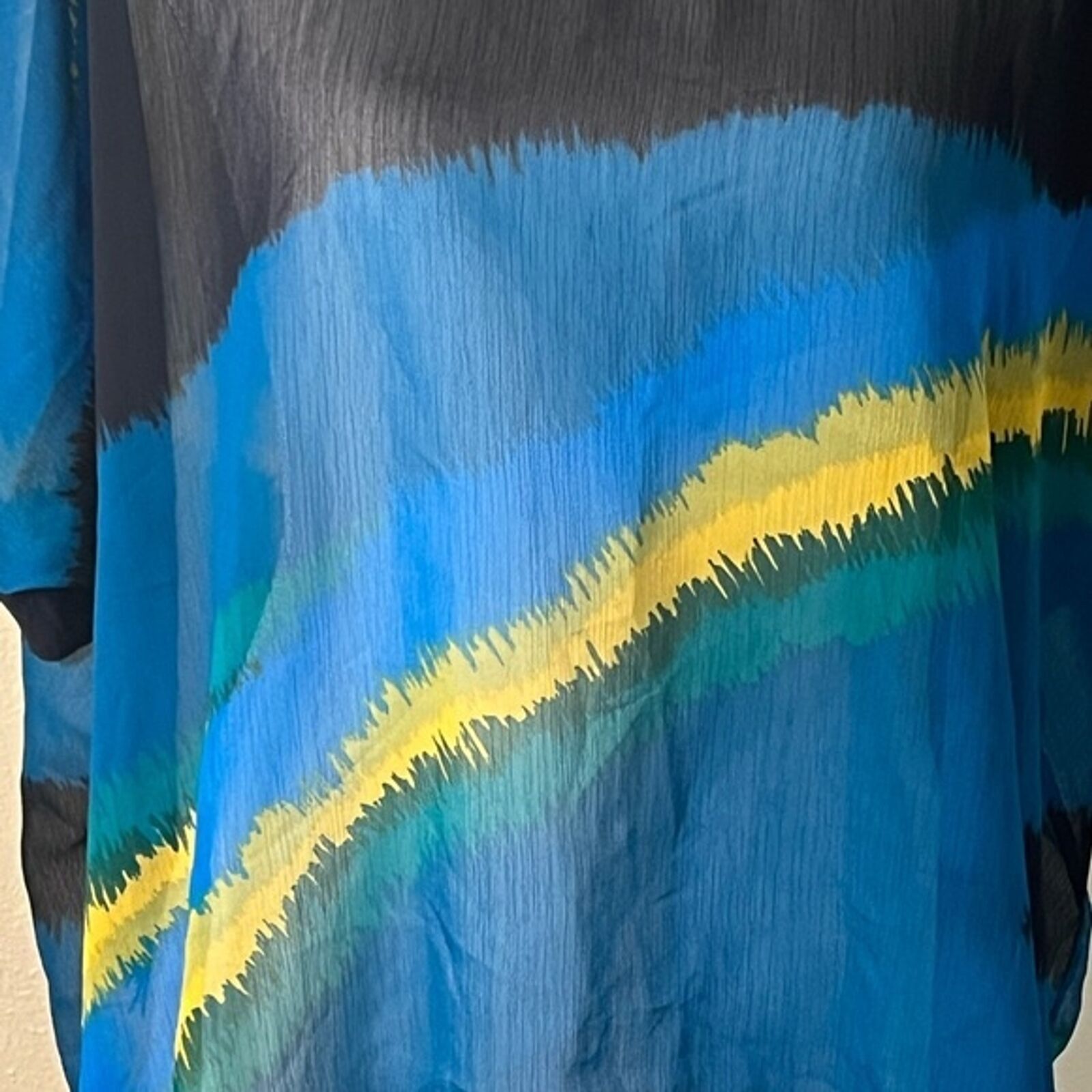 Express Express Blouse Women S Blue Sheer Top Work Business Casual Size S / US 4 / IT 40 - 6 Thumbnail