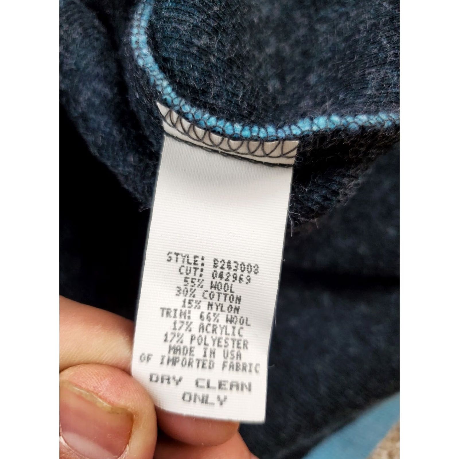 Vintage VINTAGE Bets By Canvasbacks Jacket Small Womens Blue Wool Blend Button Up USA Made Size S / US 4 / IT 40 - 7 Thumbnail