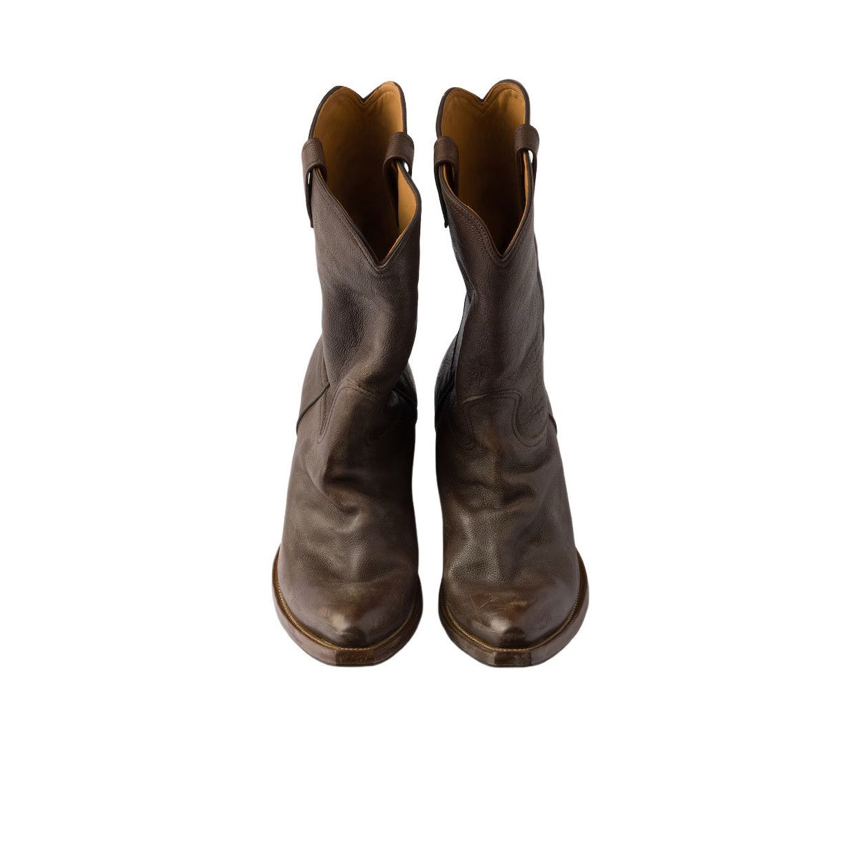 Prada PRADA $2350 Sienna Leather Boots Boots New/Authentic (Men's Size US 11 / EU 44 - 3 Thumbnail