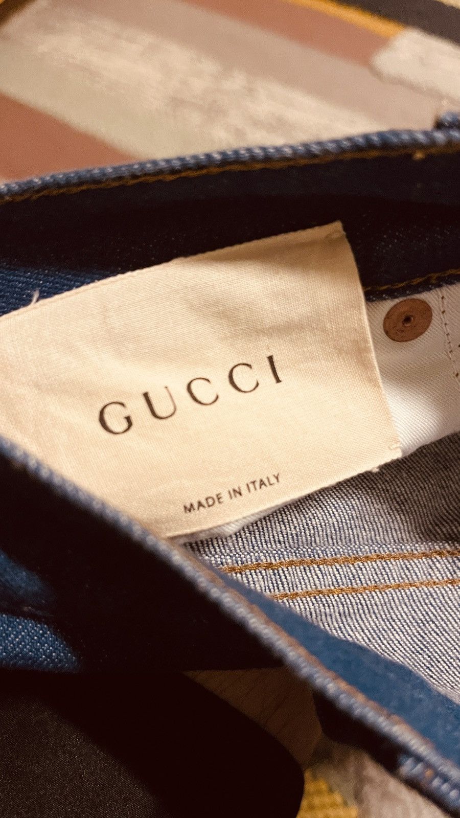 Gucci Gucci Embroidered Jeans Men’s Size US 31 - 5 Thumbnail