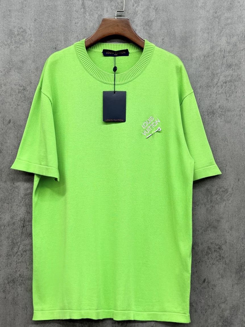 Louis Vuitton Louis Vuitton Logo Embroidered Knit T-Shirt Size L Size US L / EU 52-54 / 3 - 1 Thumbnail