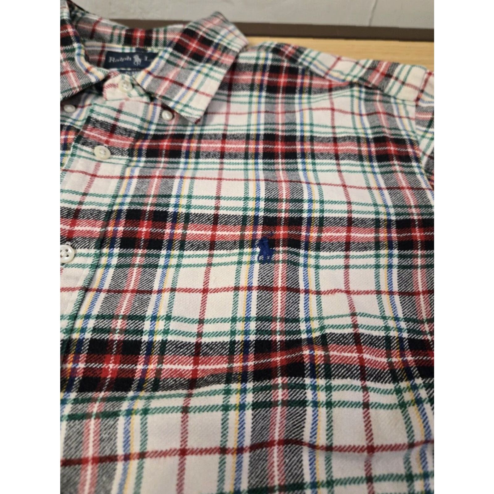 Polo Ralph Lauren Polo Ralph Lauren Shirt Men's Plaid XL Long Sleeve Button Classic Fit Cotton Size US XL / EU 56 / 4 - 4 Thumbnail