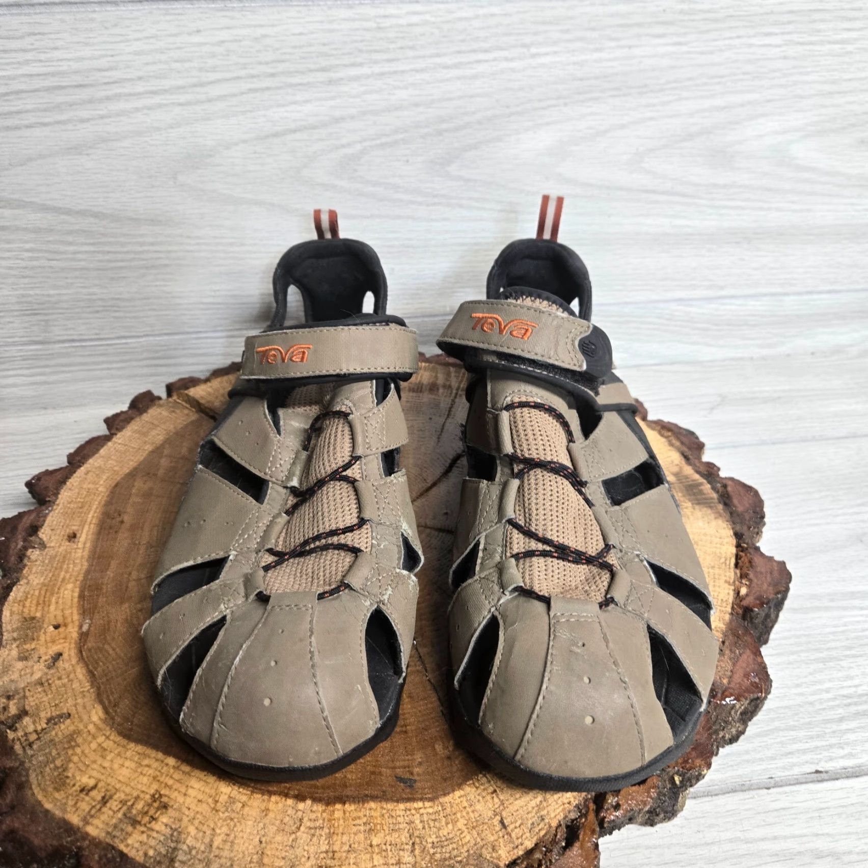Teva VINTAGE Teva Brown Gladiator Strap Sandals Slip-On Adult Mens Size 12 Size ONE SIZE - 3 Thumbnail