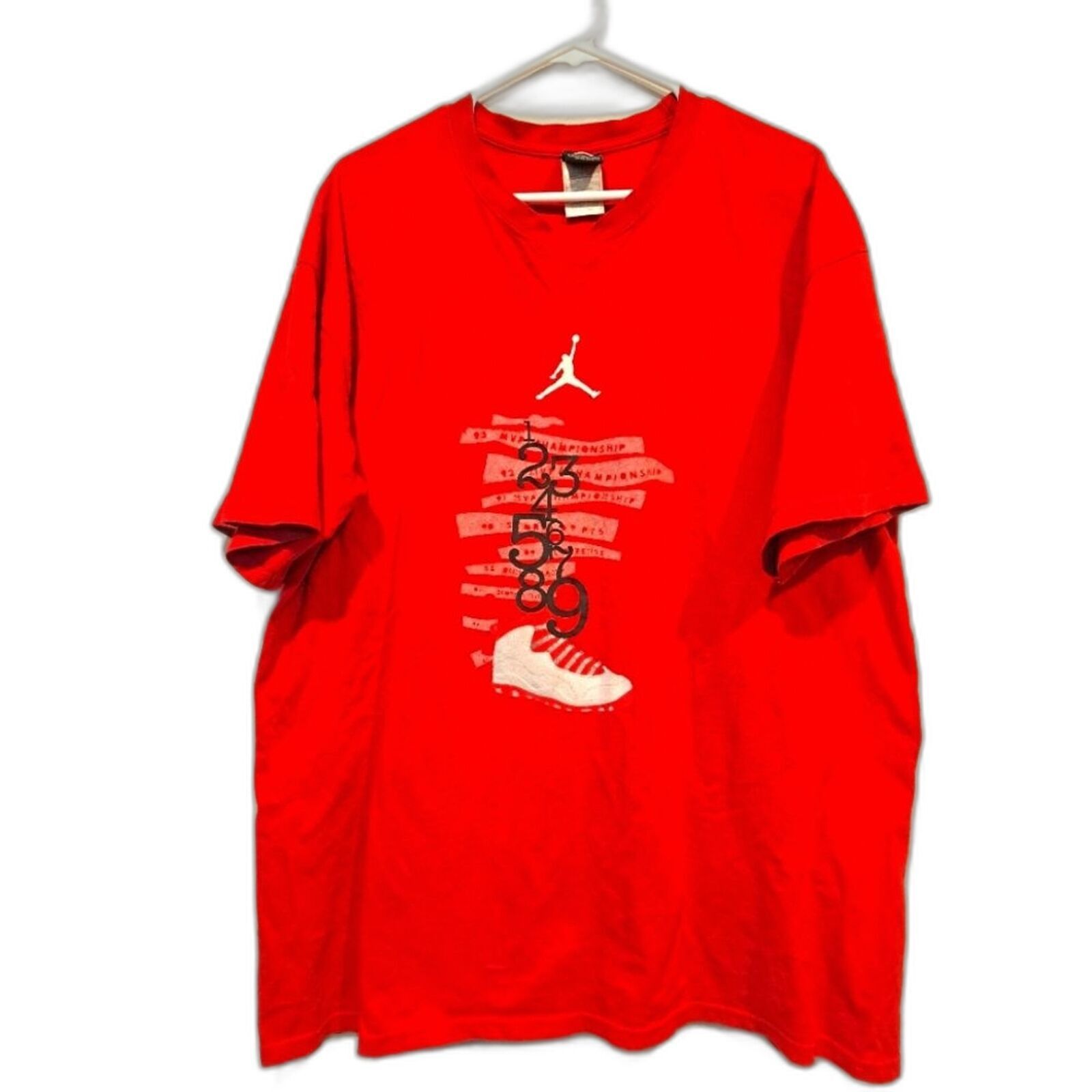 Nike Vintage 2000s Nike Air Jordan 10 Michael Jordan T-Shirt XL Size US XL / EU 56 / 4 - 1 Thumbnail