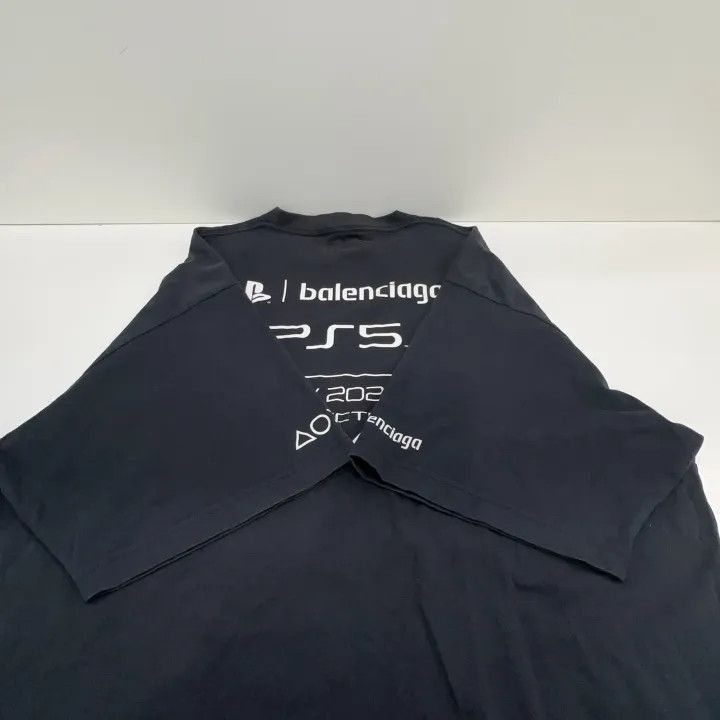 Balenciaga Balenciaga Balenciaga x PlayStation Black Graphic TShirt - Size US M / EU 48-50 / 2 - 7 Thumbnail