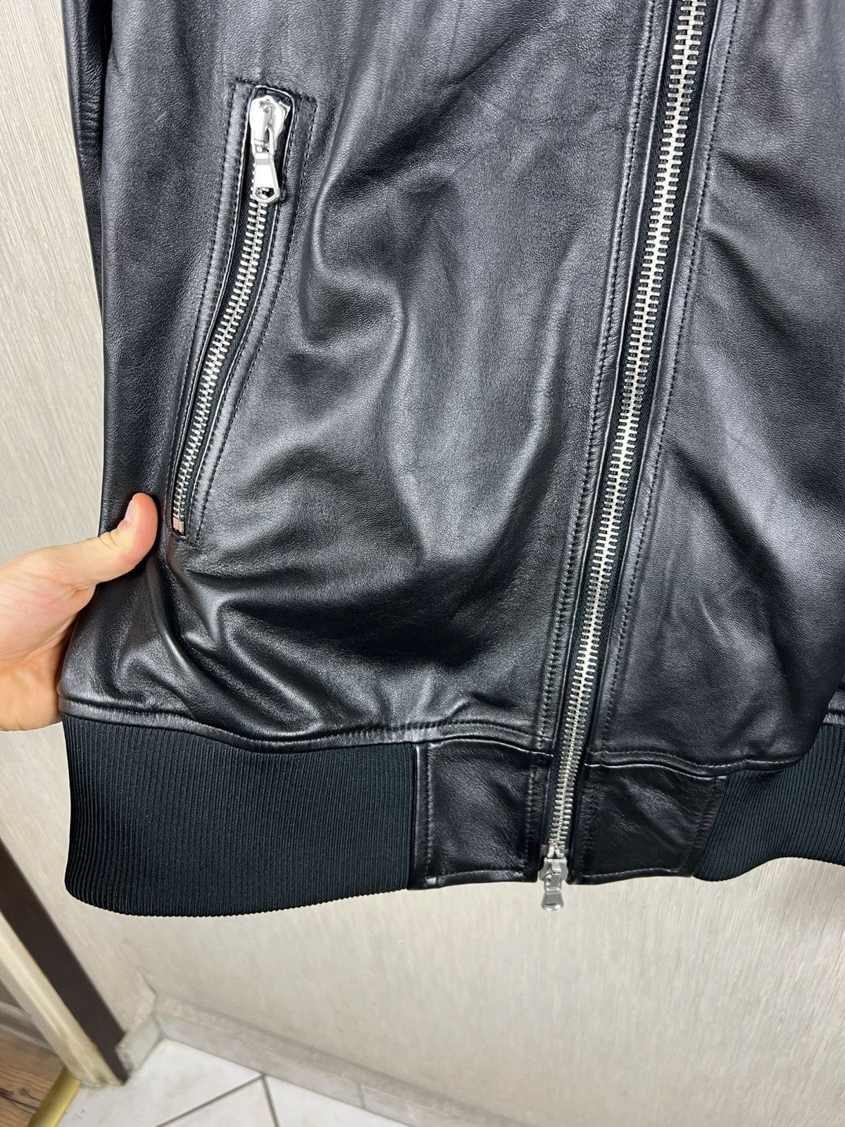 Diesel Black Gold Diesel Black Gold lambskin leather 5 zip jacket luxury Size US L / EU 52-54 / 3 - 7 Thumbnail