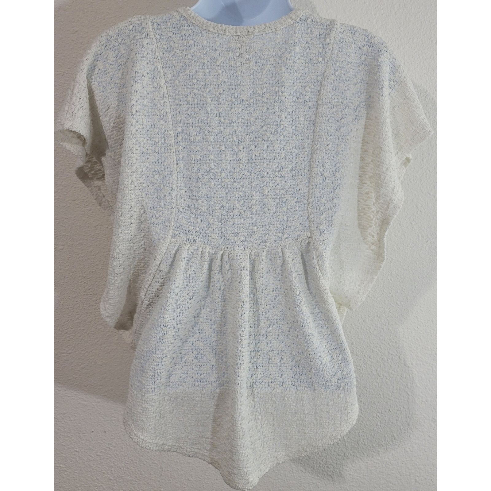 Other Red Camel Beige Crochet Bodice Popcorn Knit Sweater XS Size XS / US 0-2 / IT 36-38 - 3 Thumbnail