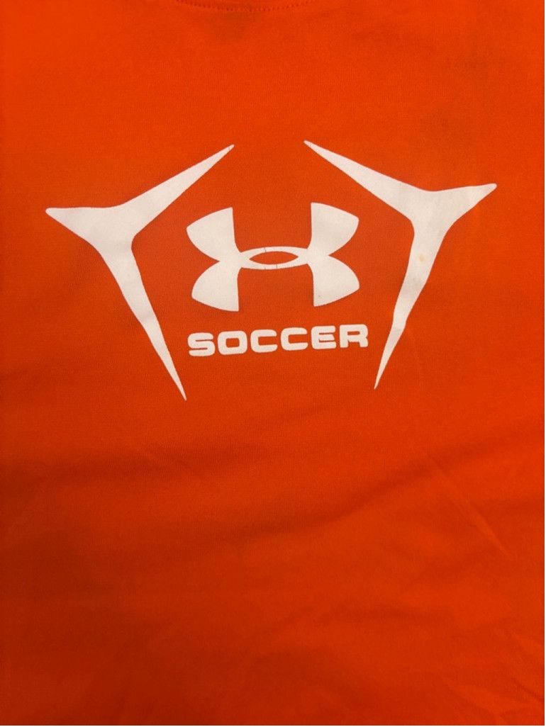 Under Armour Men's Under Armour T-shirt MD Orange Soccer Size US M / EU 48-50 / 2 - 6 Thumbnail