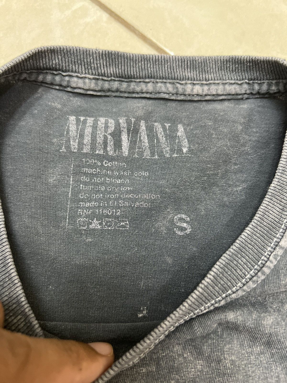 Nirvana Thrashed Faded Nirvana Kurt Cobain Vintage Tee Acid Wash Size US M / EU 48-50 / 2 - 5 Thumbnail