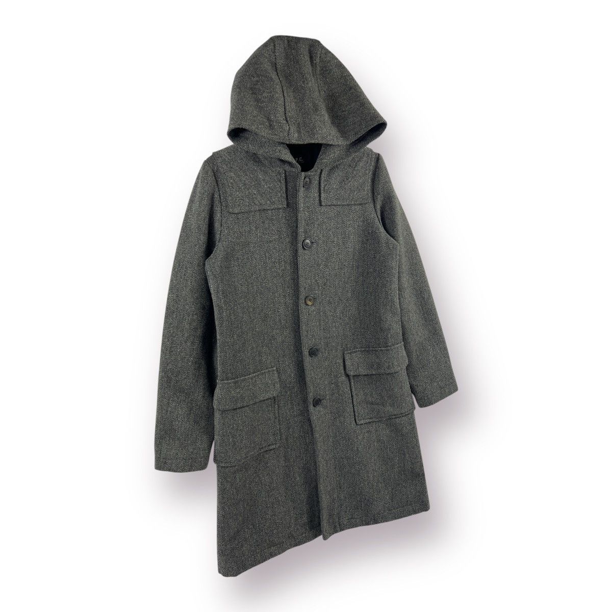A.P.C. 🔥 A.P.C japan Herringbone Long Coat Size US XS / EU 42 / 0 - 3 Thumbnail