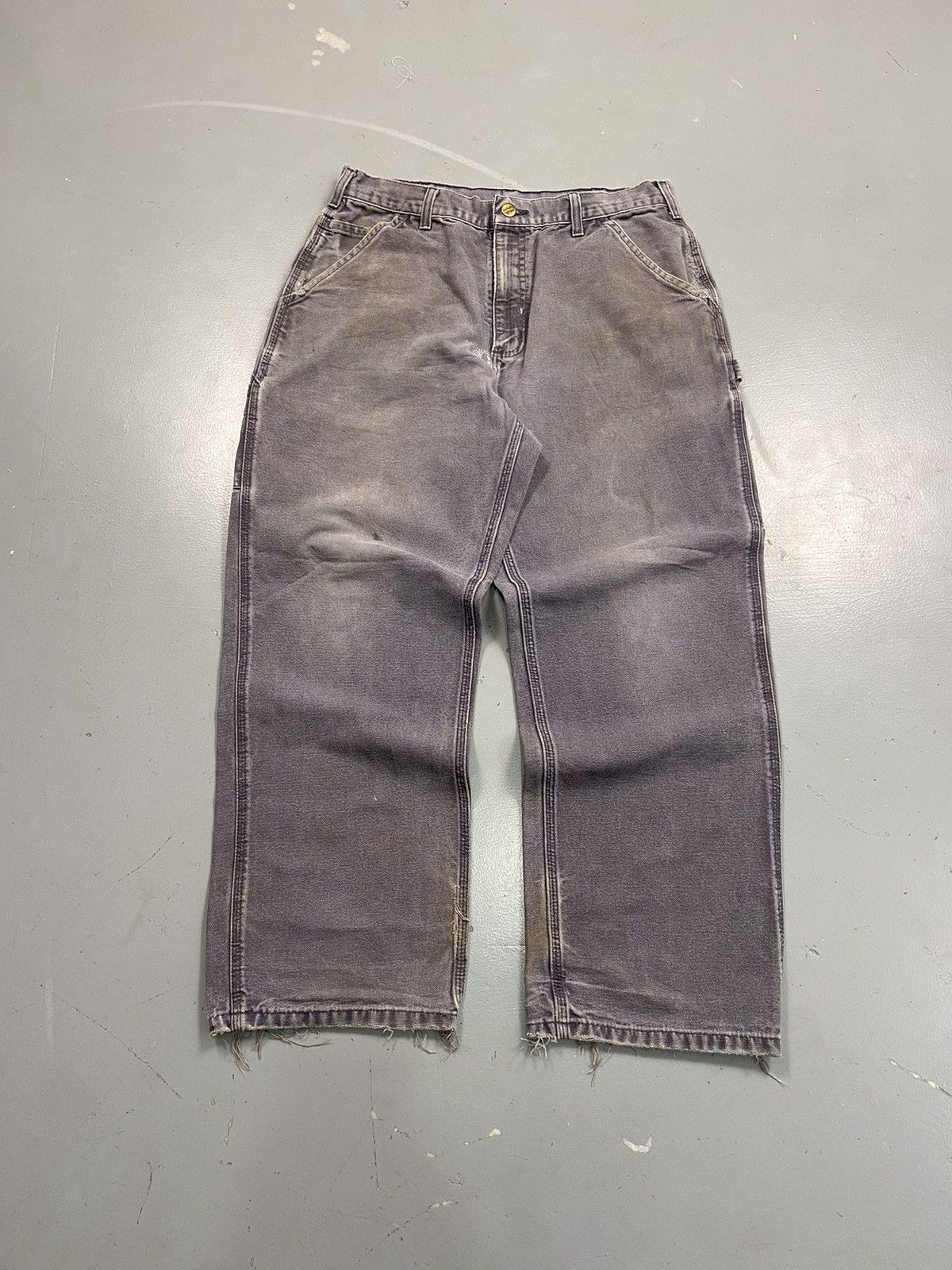 Carhartt × Vintage Vintage Carhartt faded carpenter denim Size US 34 / EU 50 - 1 Thumbnail