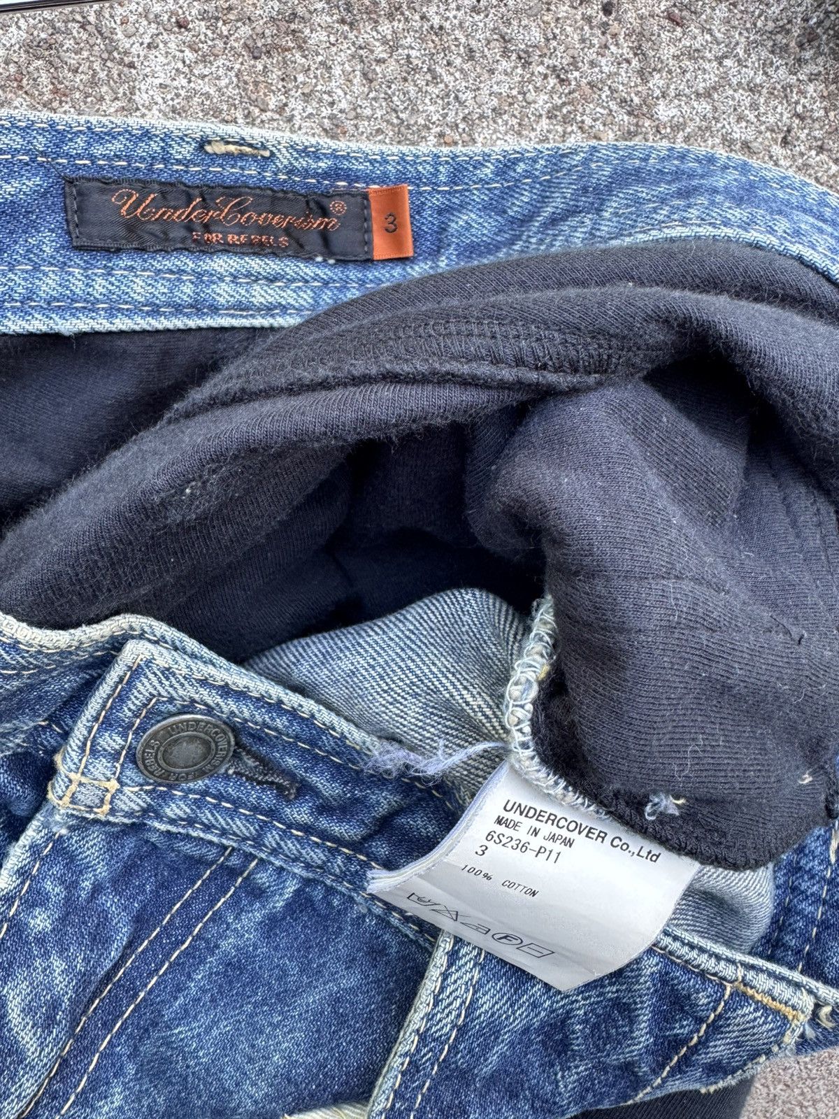 Undercover Undercover KLAUS “T” Hybrid Denim Size US 33 - 7 Thumbnail