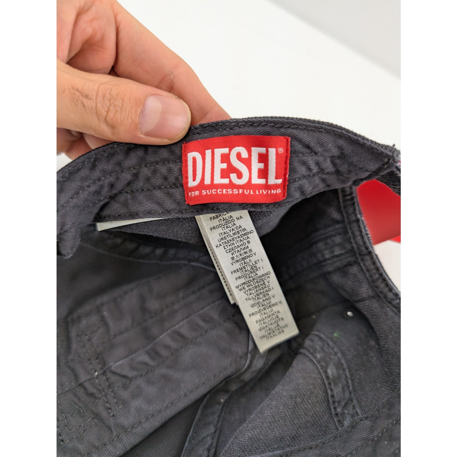 Diesel o1rshd1 Size: 1 / C-Geir Cappello Cap / Hat in Black Size ONE SIZE - 9 Thumbnail