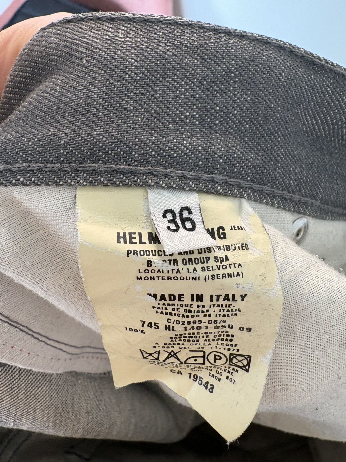 Helmut Lang Archive Helmut Lang Raw Denim Jeans Size US 36 / EU 52 - 4 Thumbnail