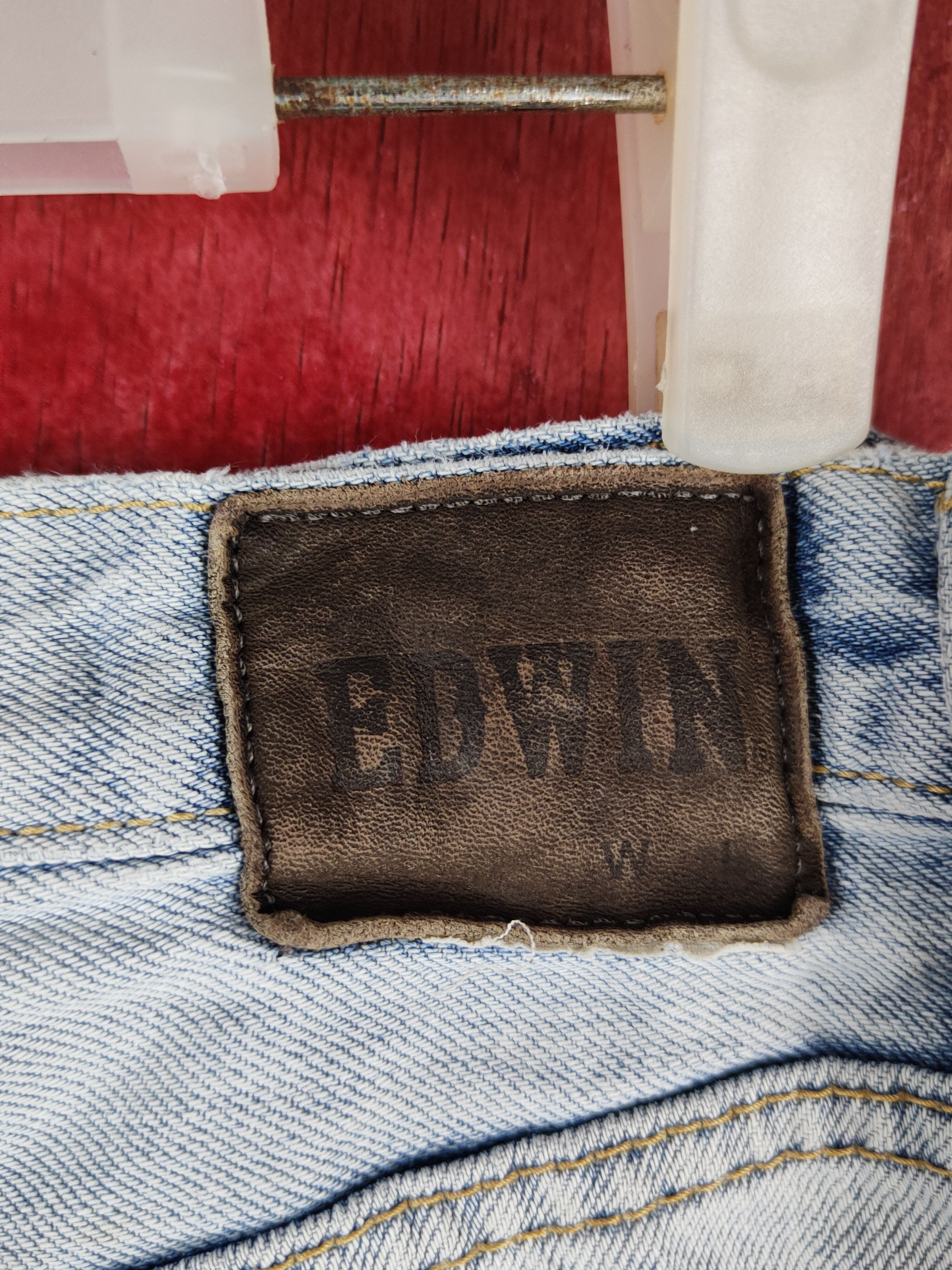 Edwin Edwin Blue Faded Distressed Ripped Jeans #S1636 Size US 31 - 9 Thumbnail