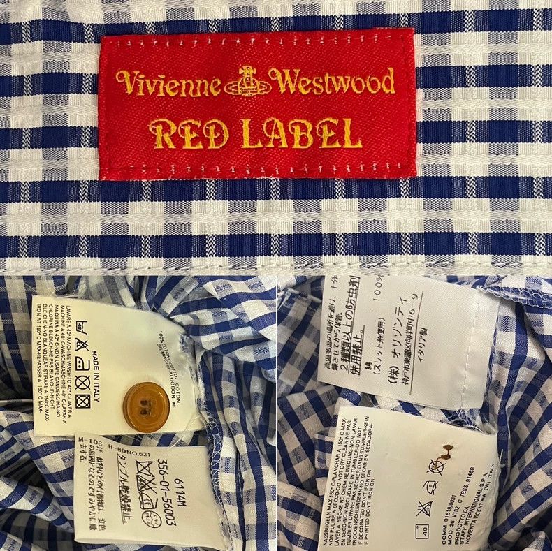 Vivienne Westwood Vivienne Westwood Blue and white checkered short sleeve Ea Size S / US 4 / IT 40 - 9 Thumbnail